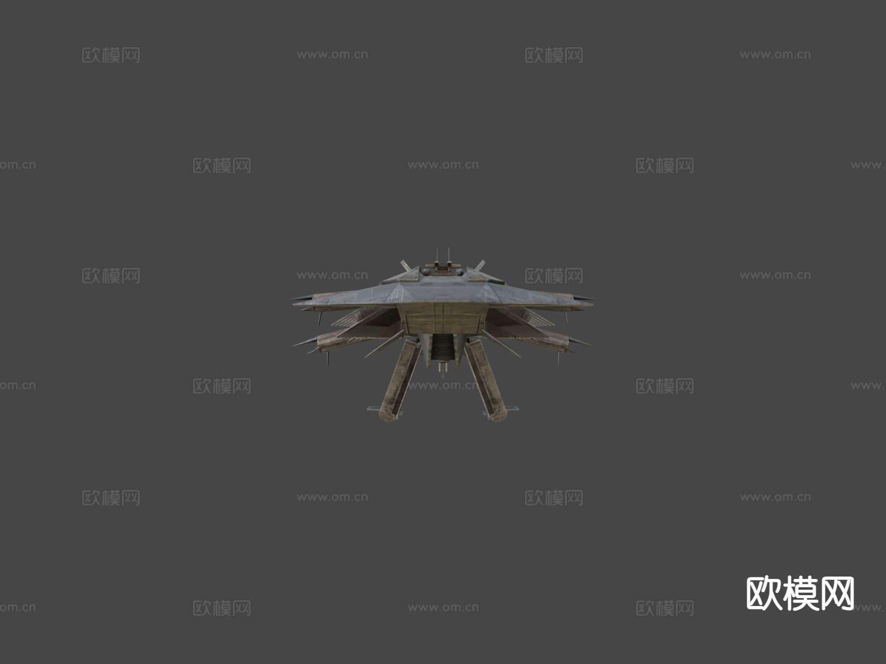 太空飞船 突击巡洋舰3d模型