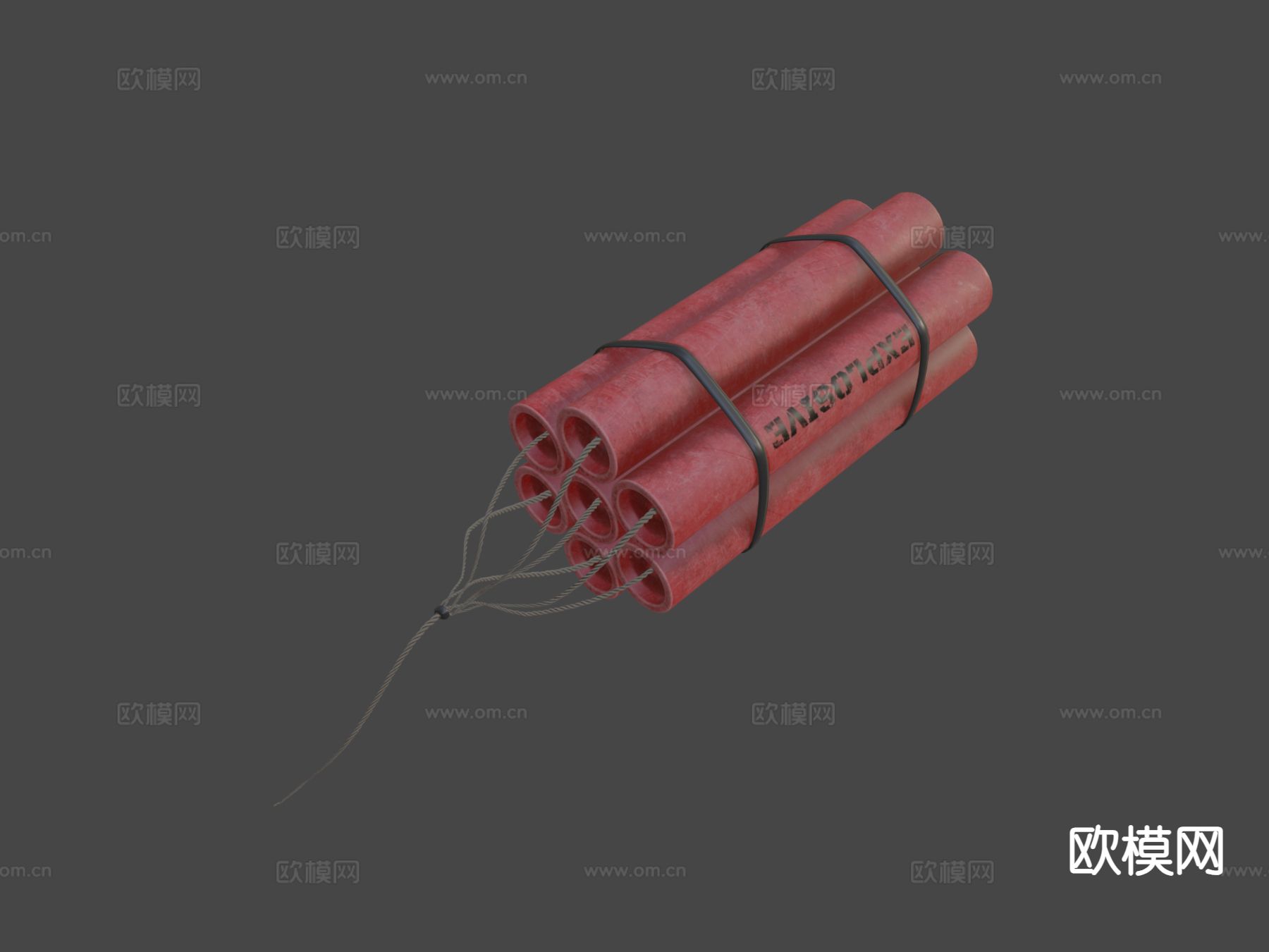 高爆炸弹 炸药3d模型