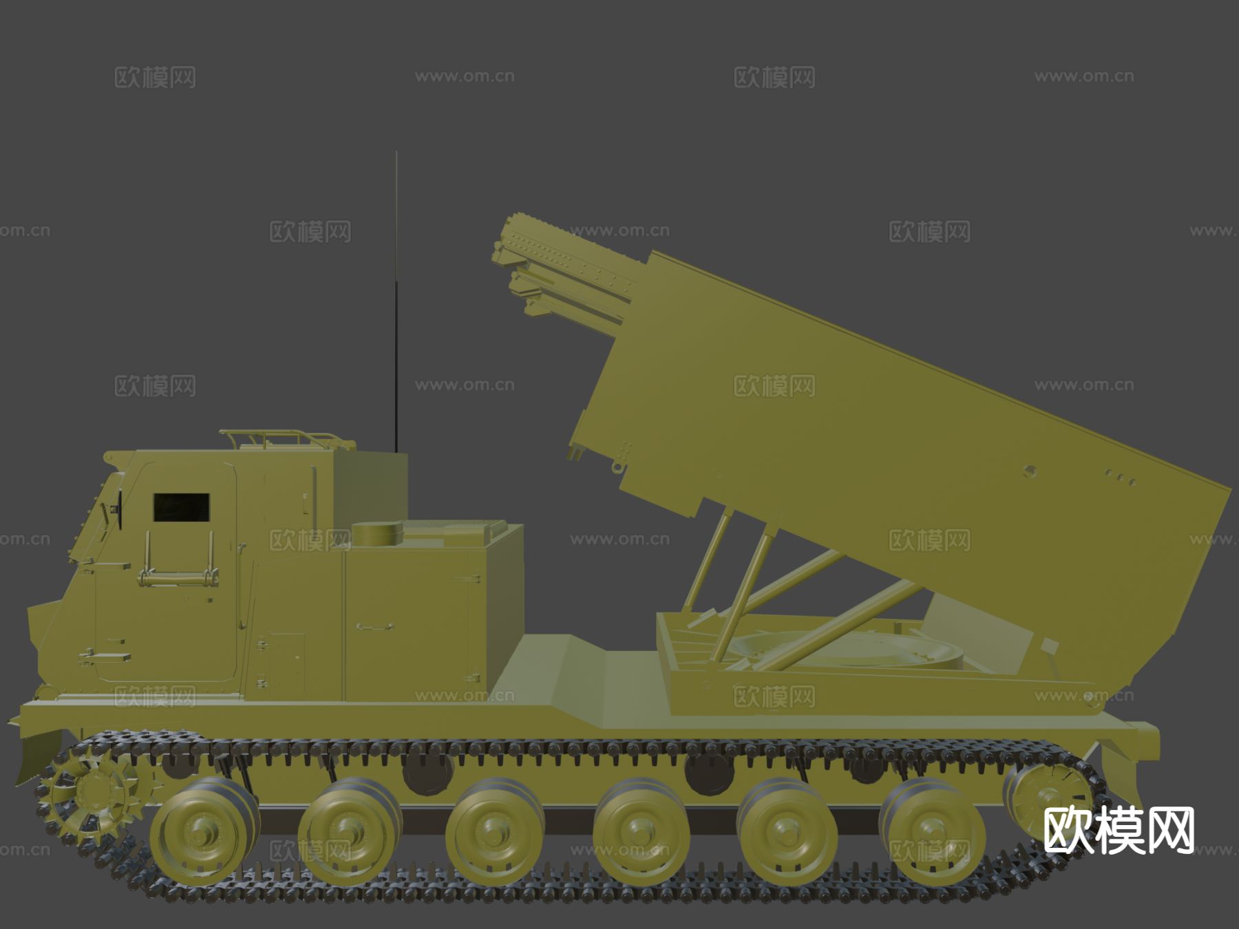 M270多管火箭系统 战车3d模型