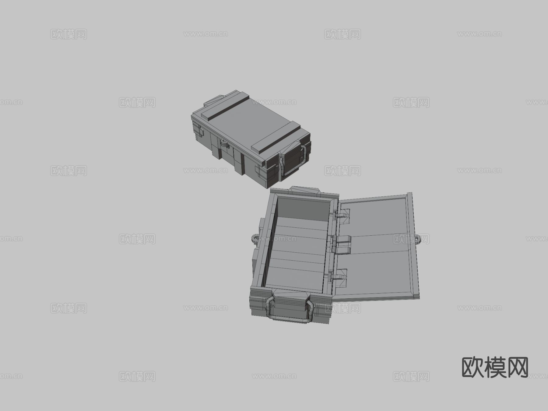 板条箱3d模型