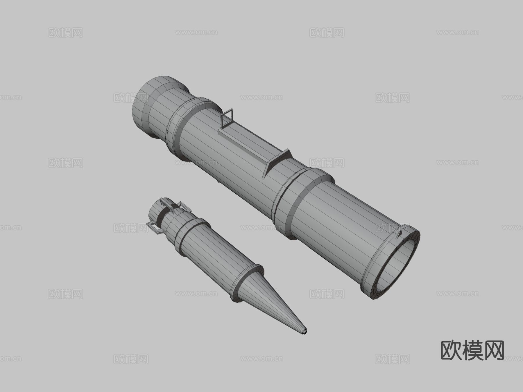 火箭发射器 火箭3d模型