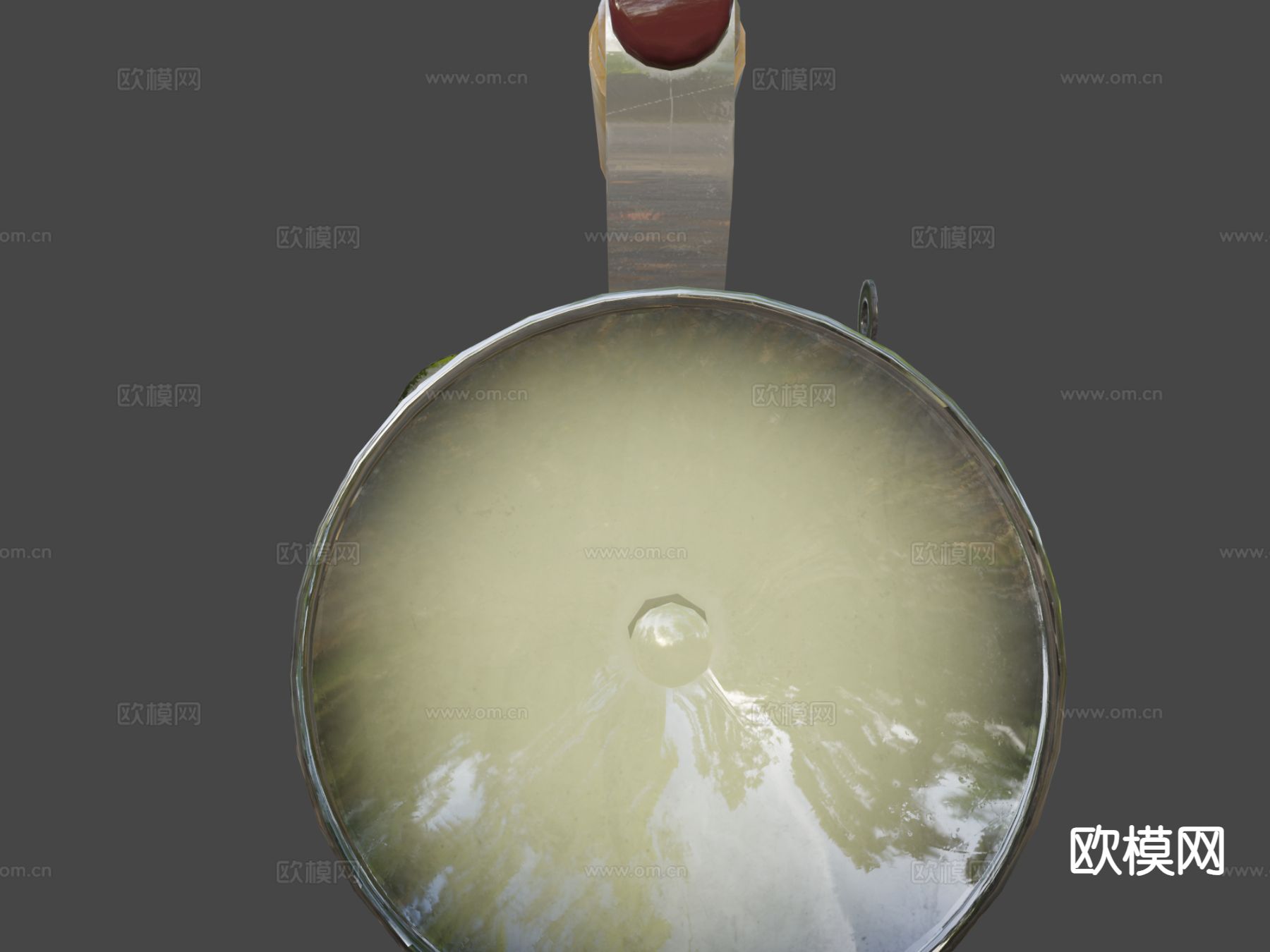 复古手探照灯 照明灯3d模型下载（渲染图9）