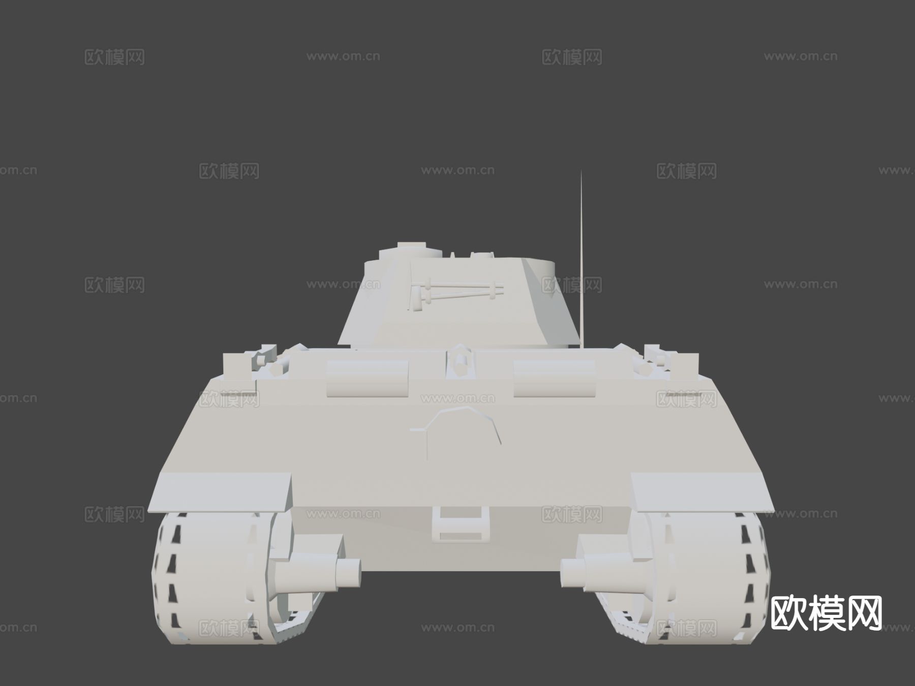 M43塔斯重坦 坦克3d模型