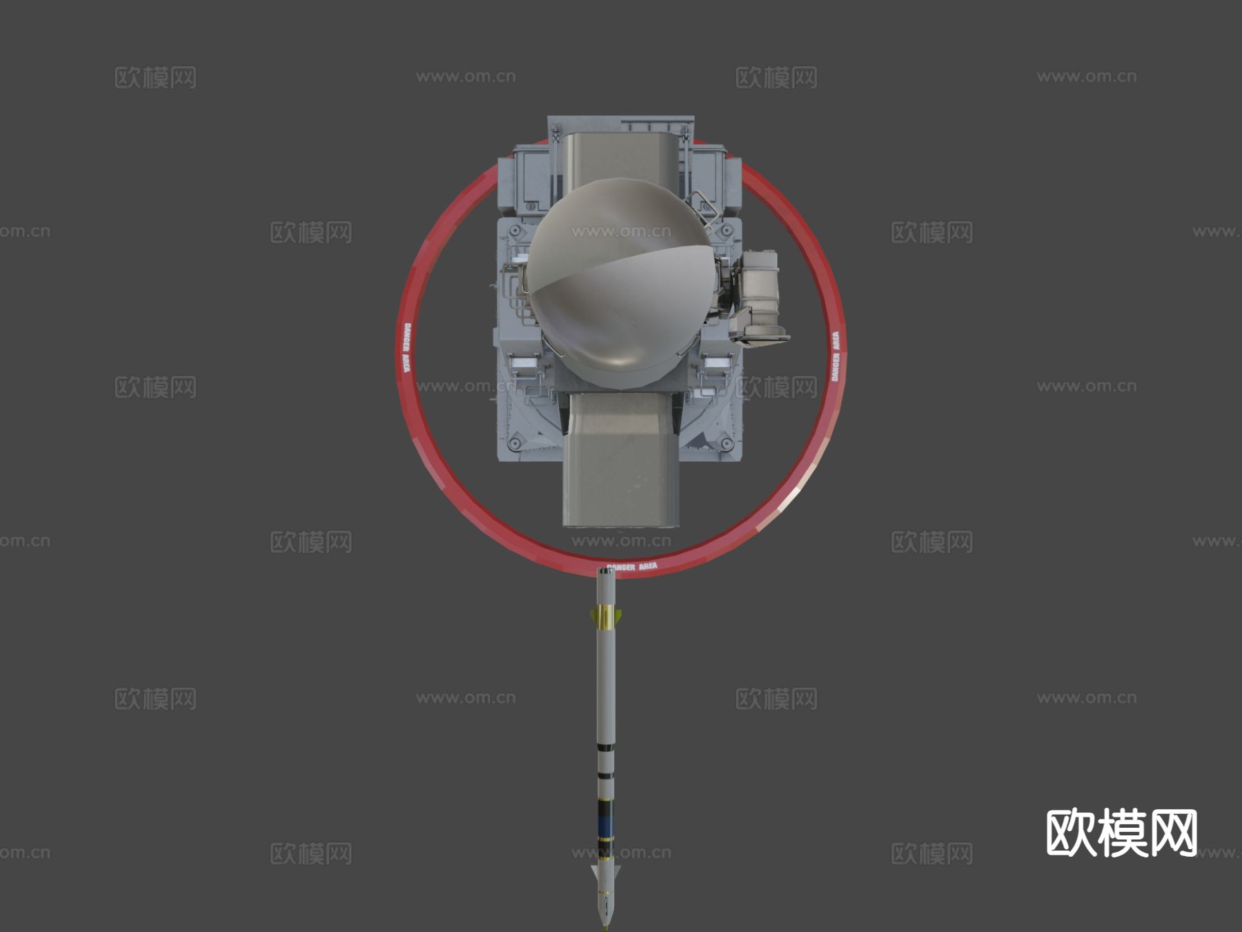 炮塔 导弹发射器3d模型