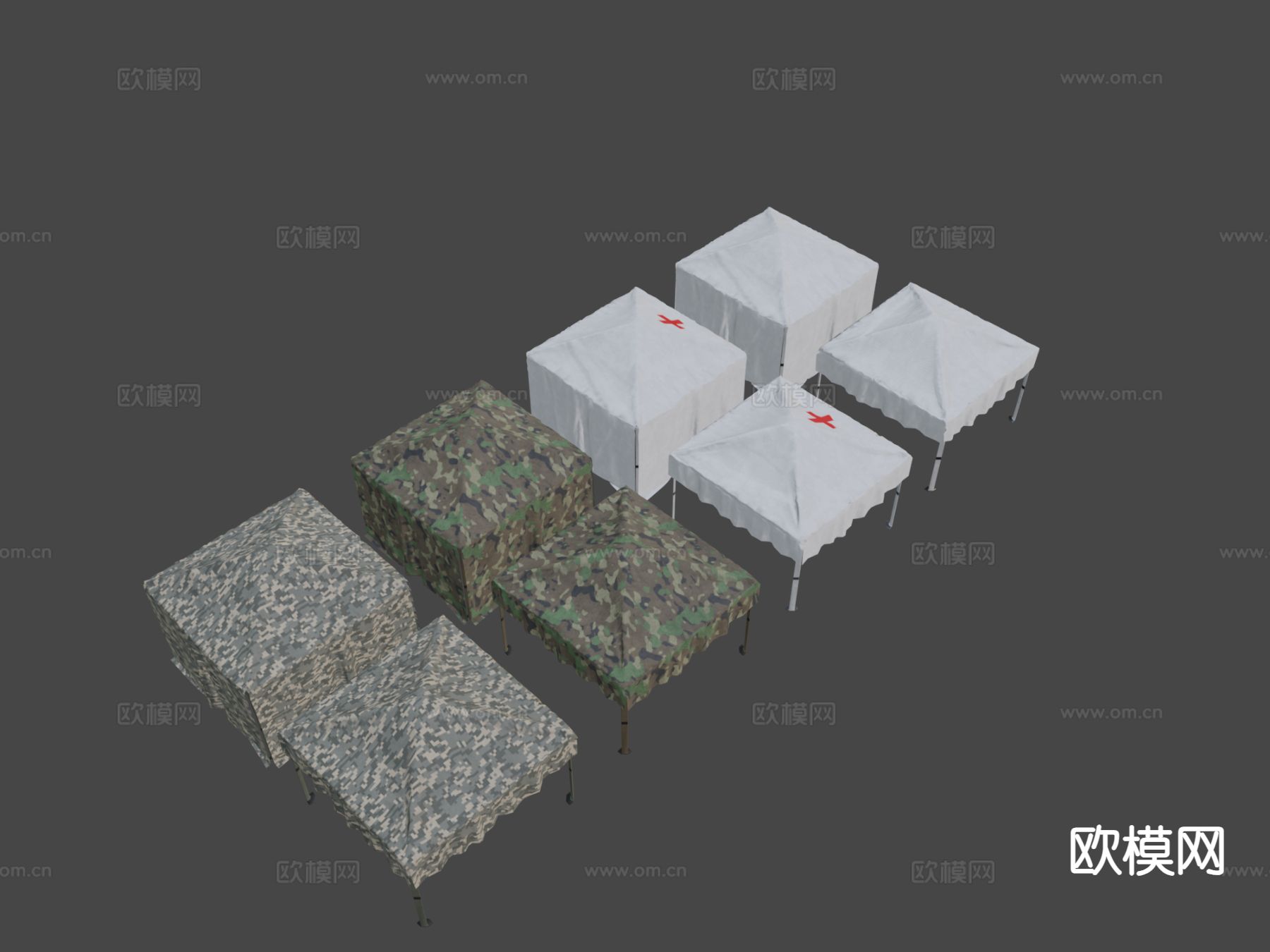 遮阳篷 军用帐篷 户外帐篷3d模型