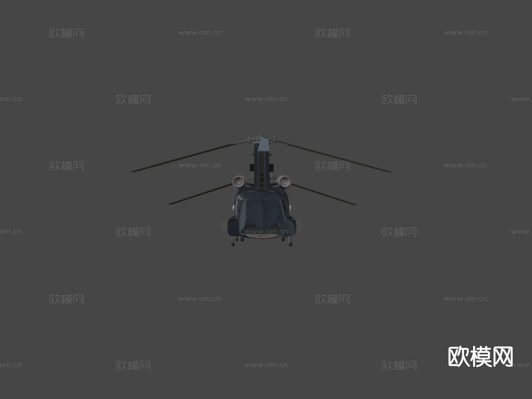 奇努克 CH-47直升机 轰炸机3d模型