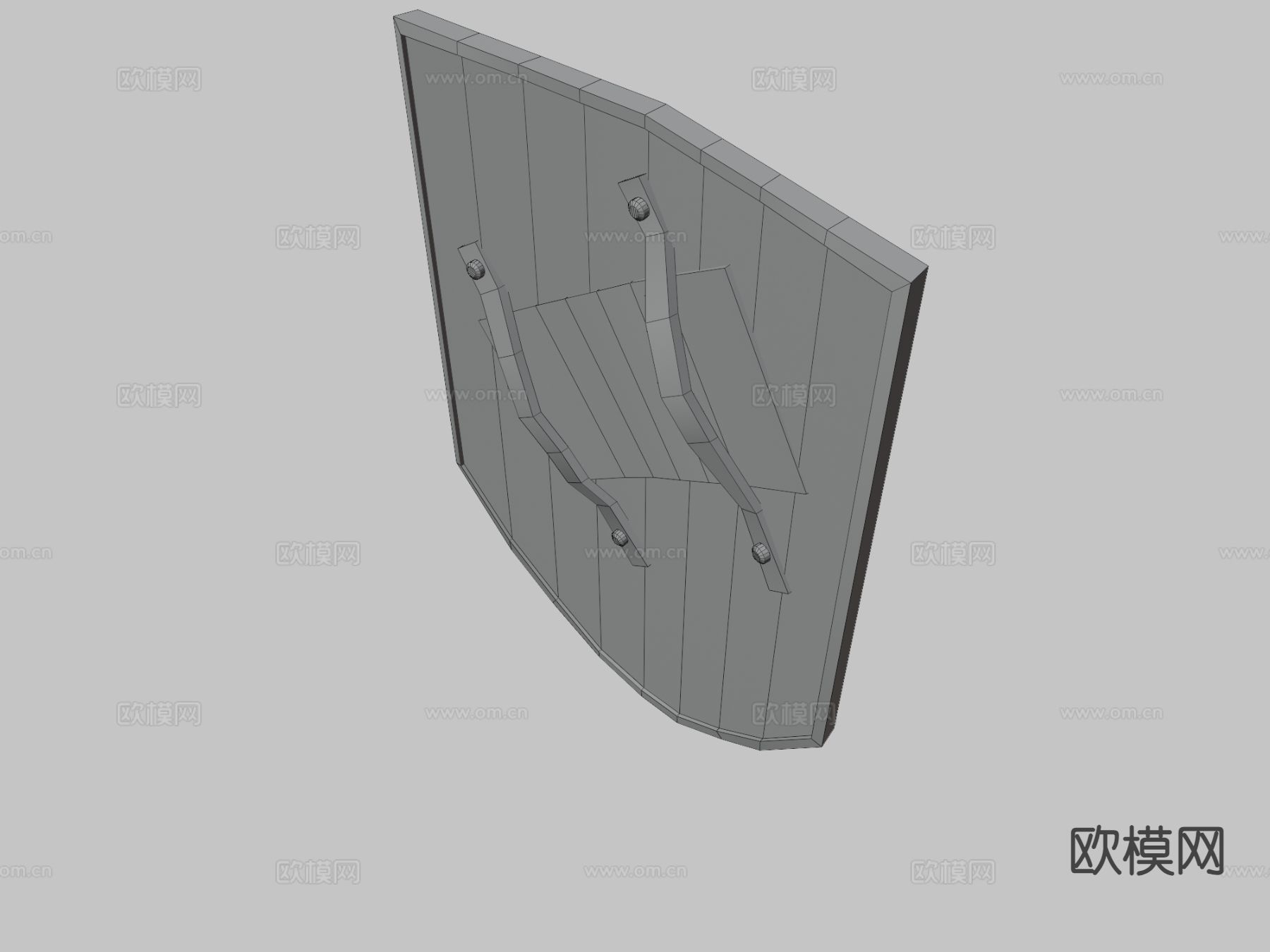 中世纪炉盾牌3d模型