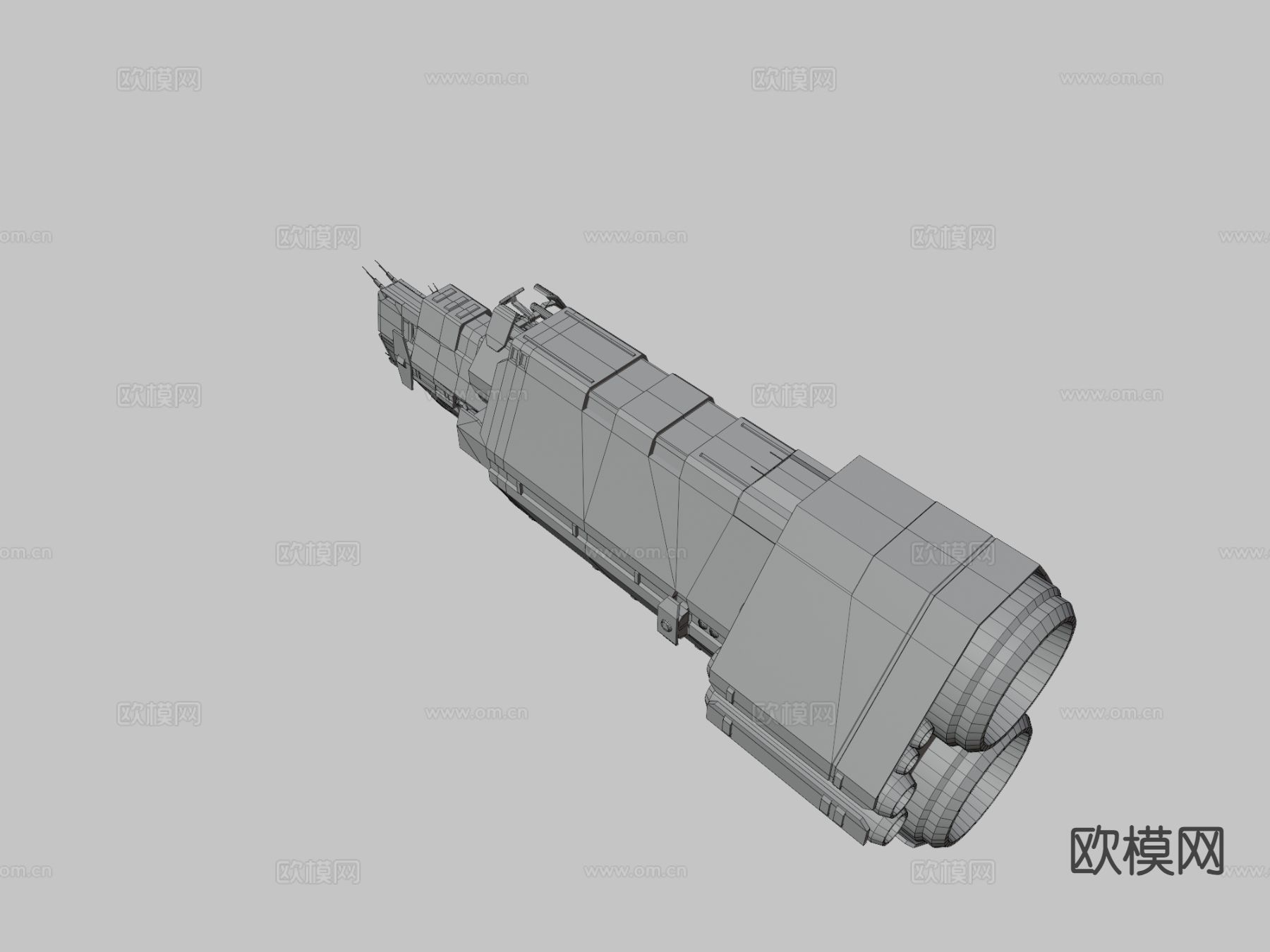 哈尔西安轻巡洋舰3d模型