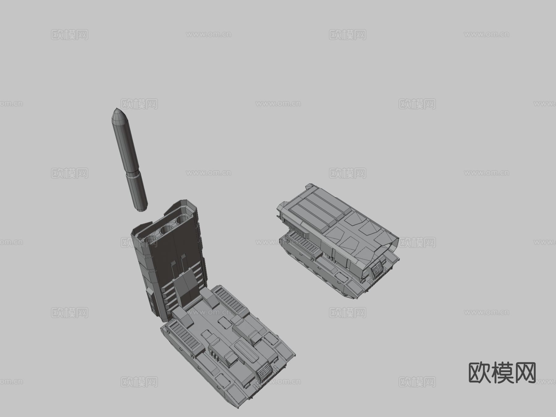 九头蛇战术导弹发射器3d模型