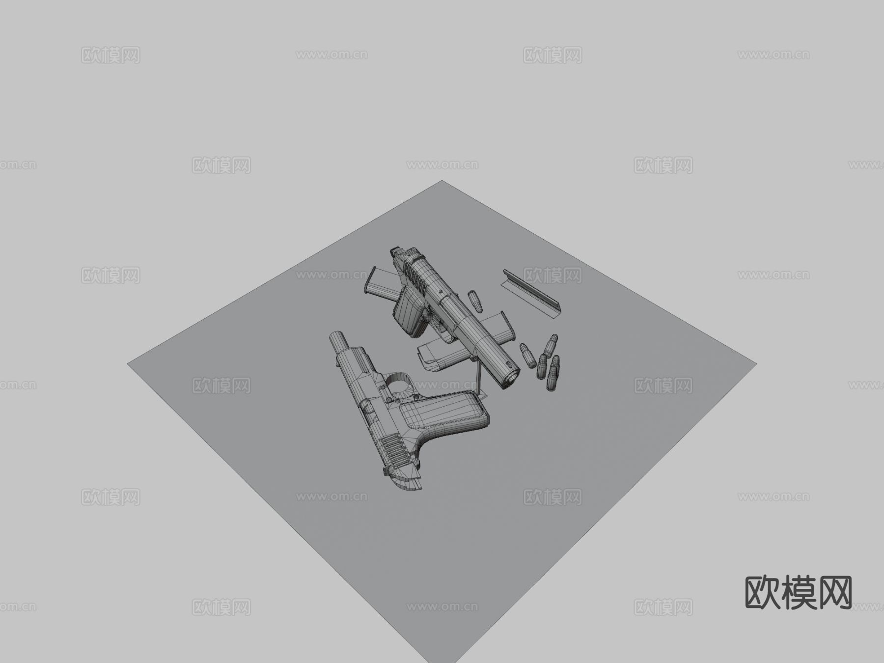 TT33托卡列夫手枪3d模型