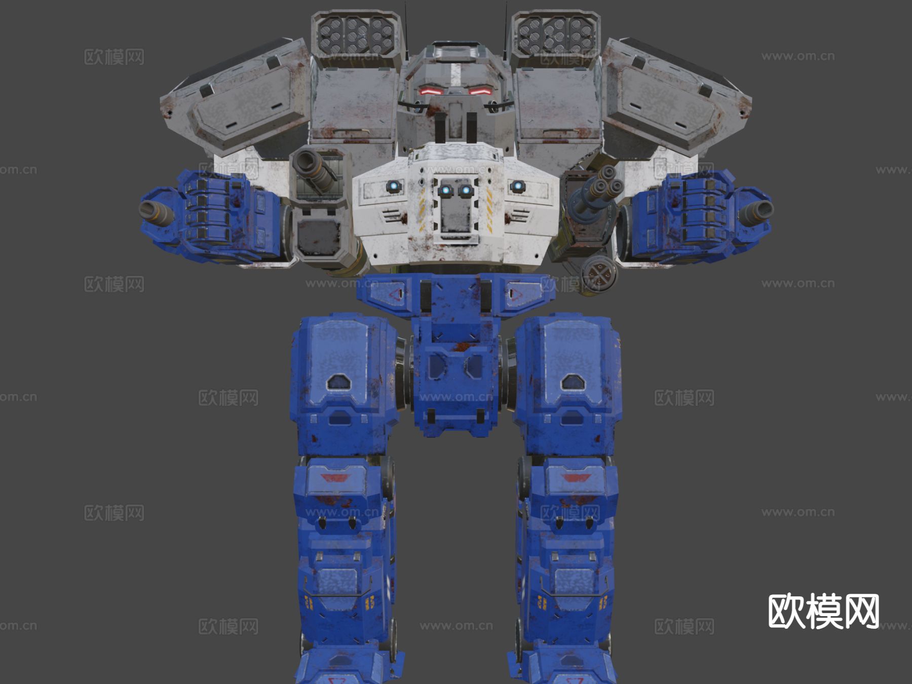 突击机甲 游戏角色3d模型