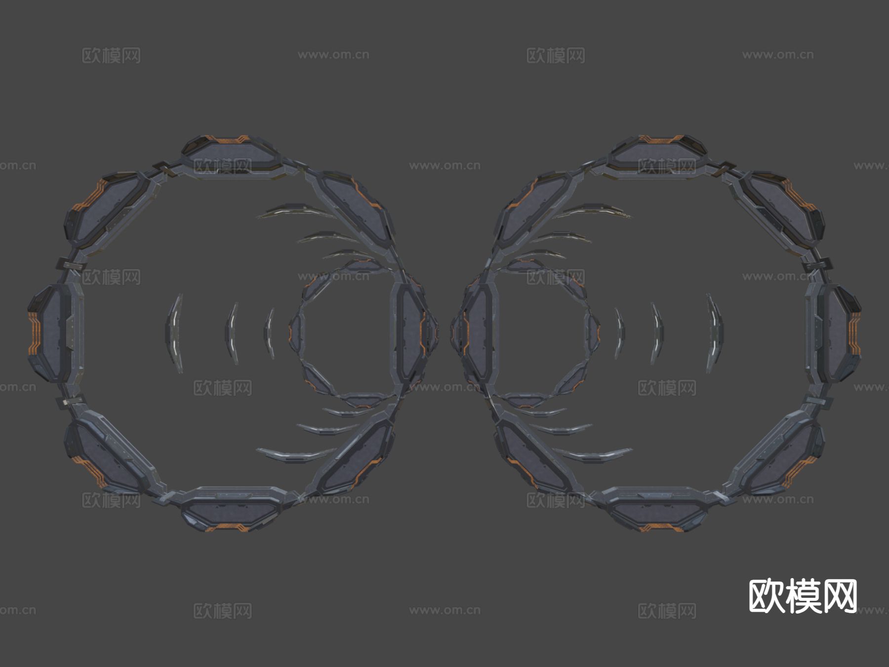 行星跳跃门3d模型