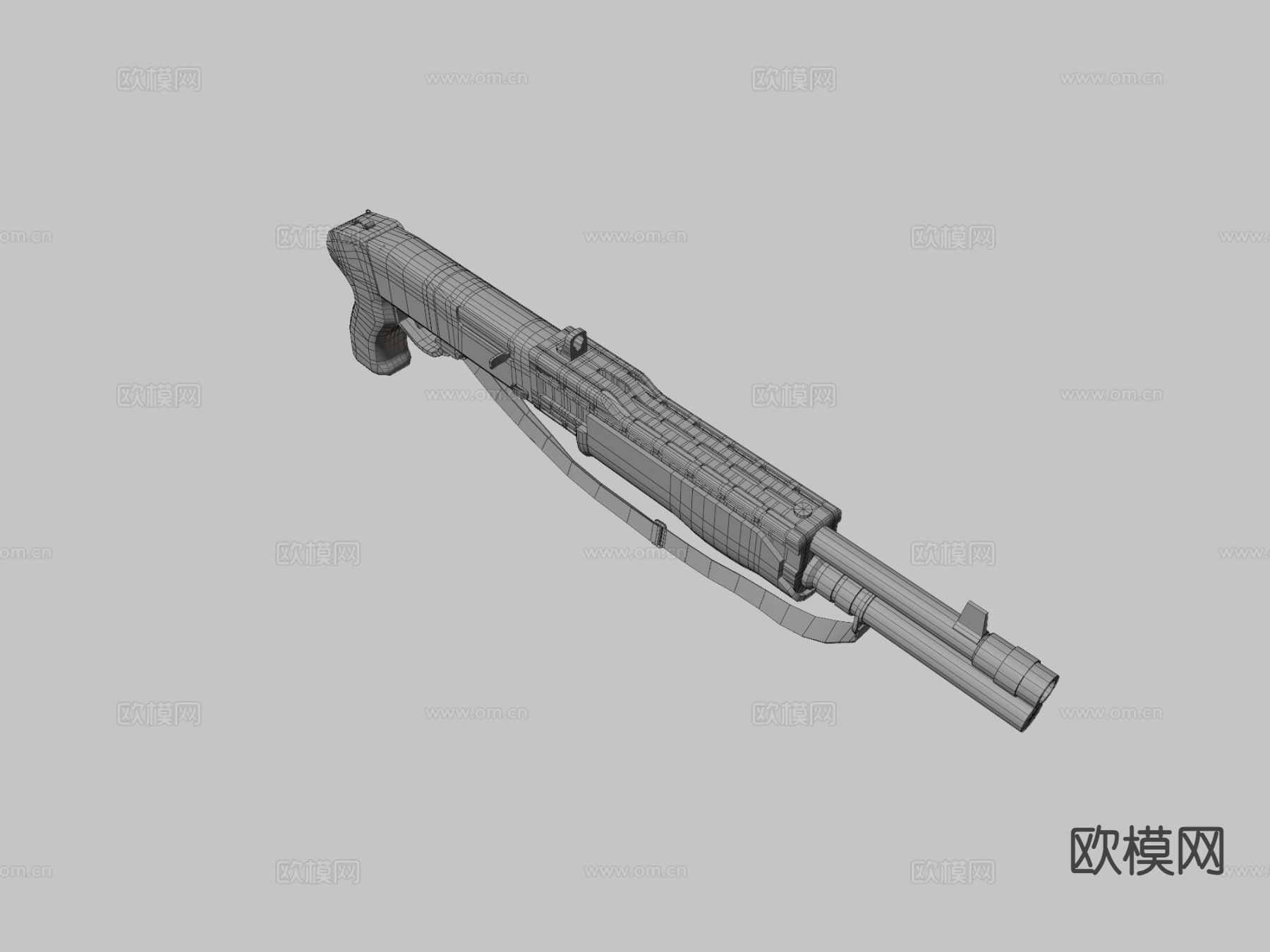 霰弹枪 枪支 枪械3d模型