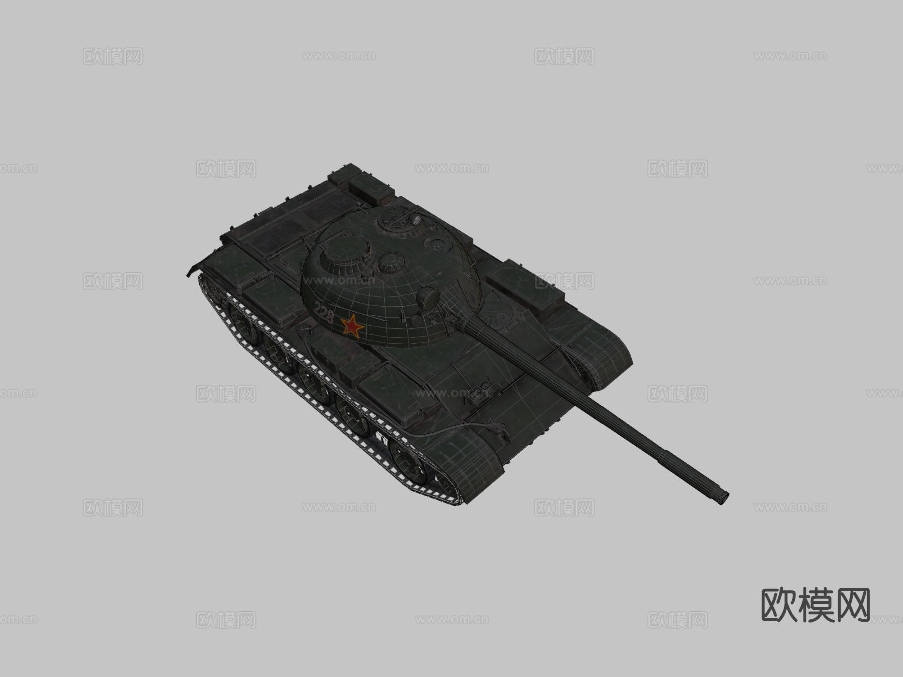 T-54-T-55苏联主战坦克3d模型