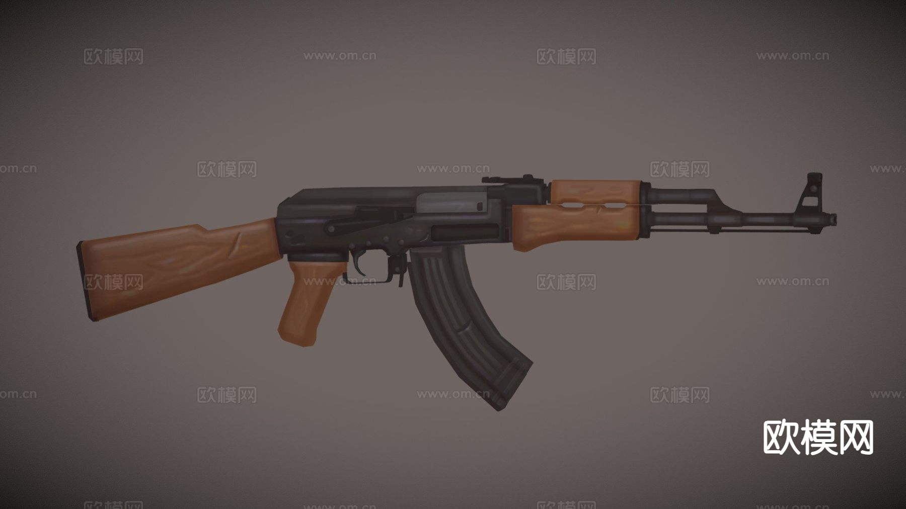 Ak-47手枪 猎枪3d模型