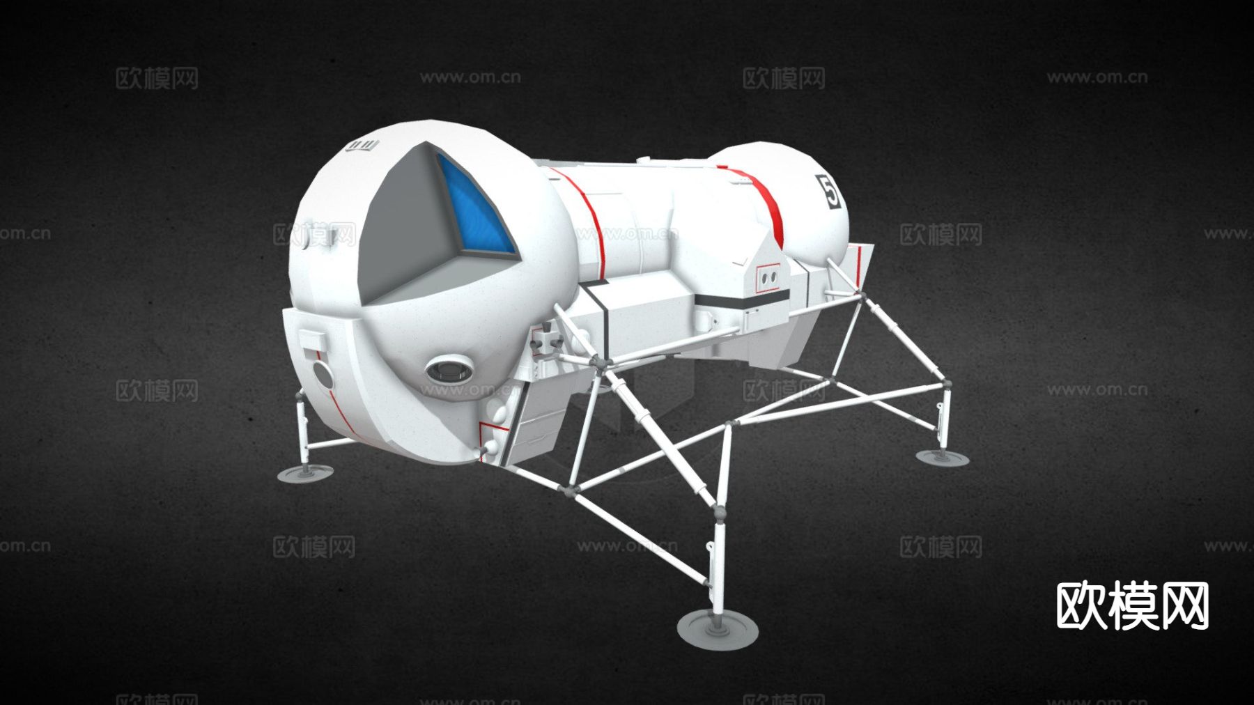 SHADO 月球车 探测机器人3d模型