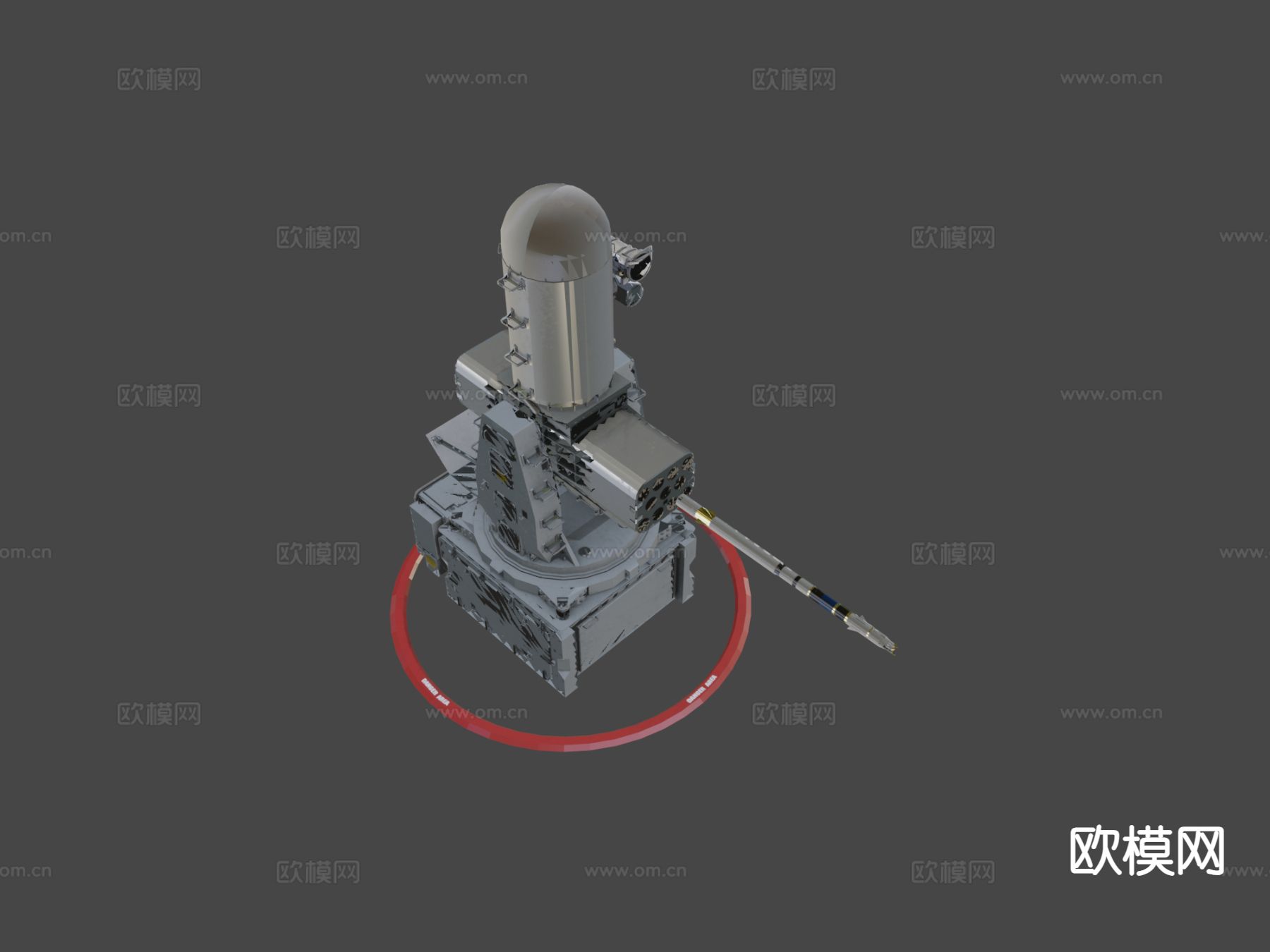 炮塔 导弹发射器3d模型