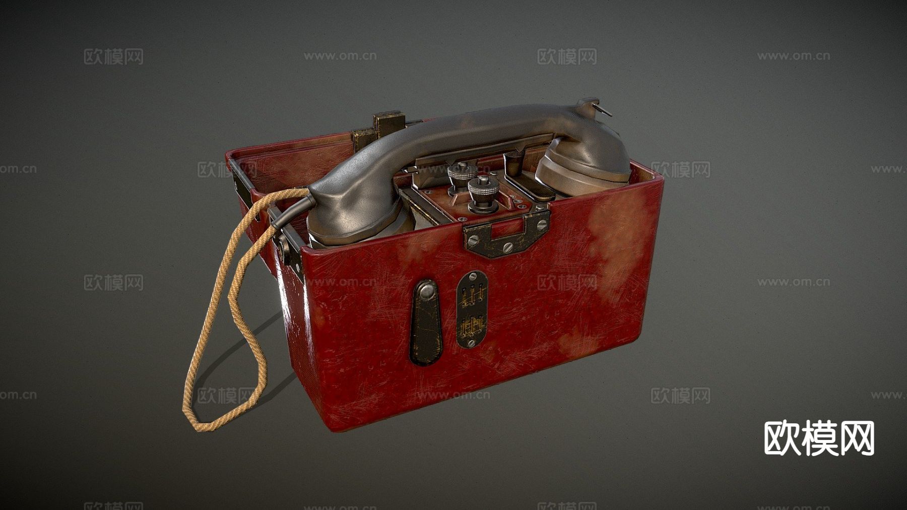 德国二战座机 电话3d模型下载（渲染图1）