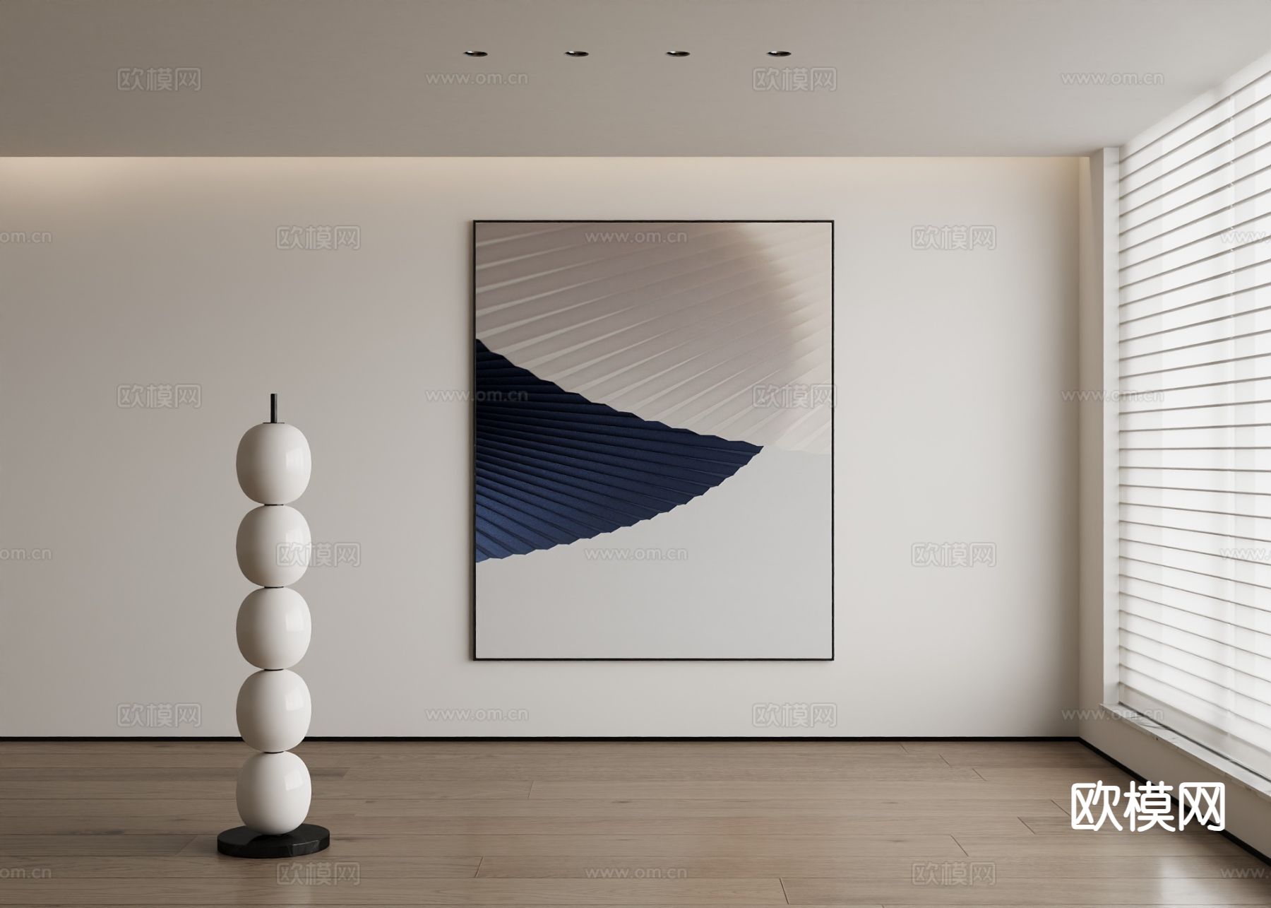 现代装饰画 挂画3d模型下载