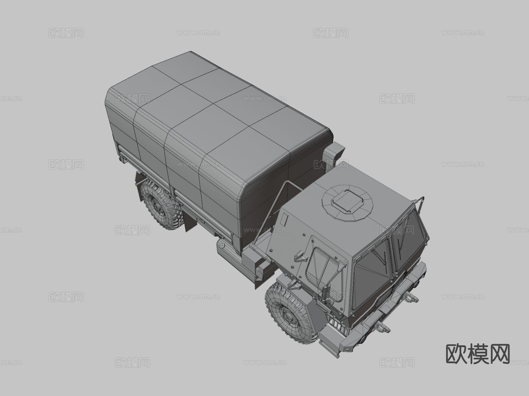 汽车 卡车 运输车 物资车3d模型