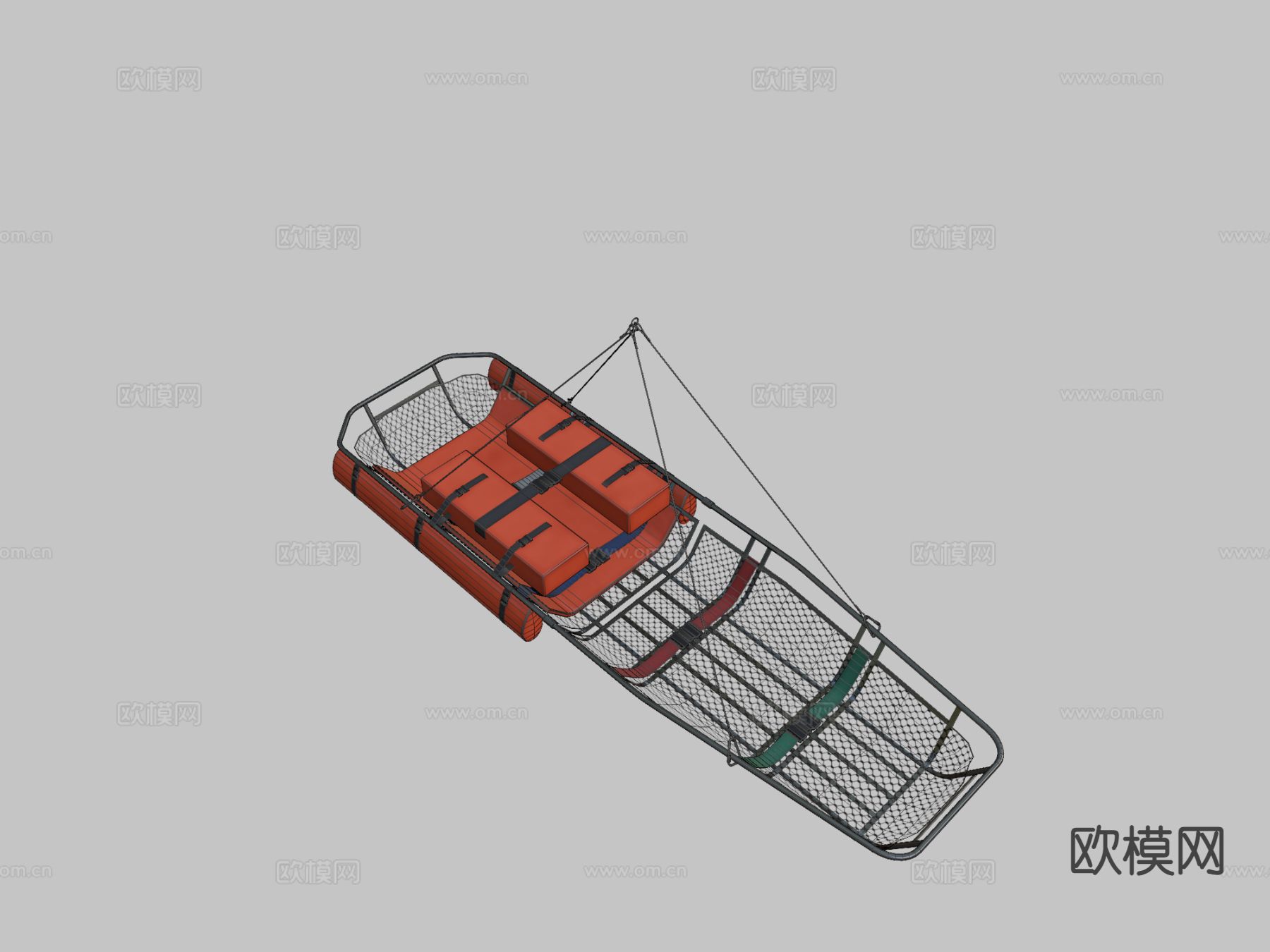 直升机救援担架3d模型