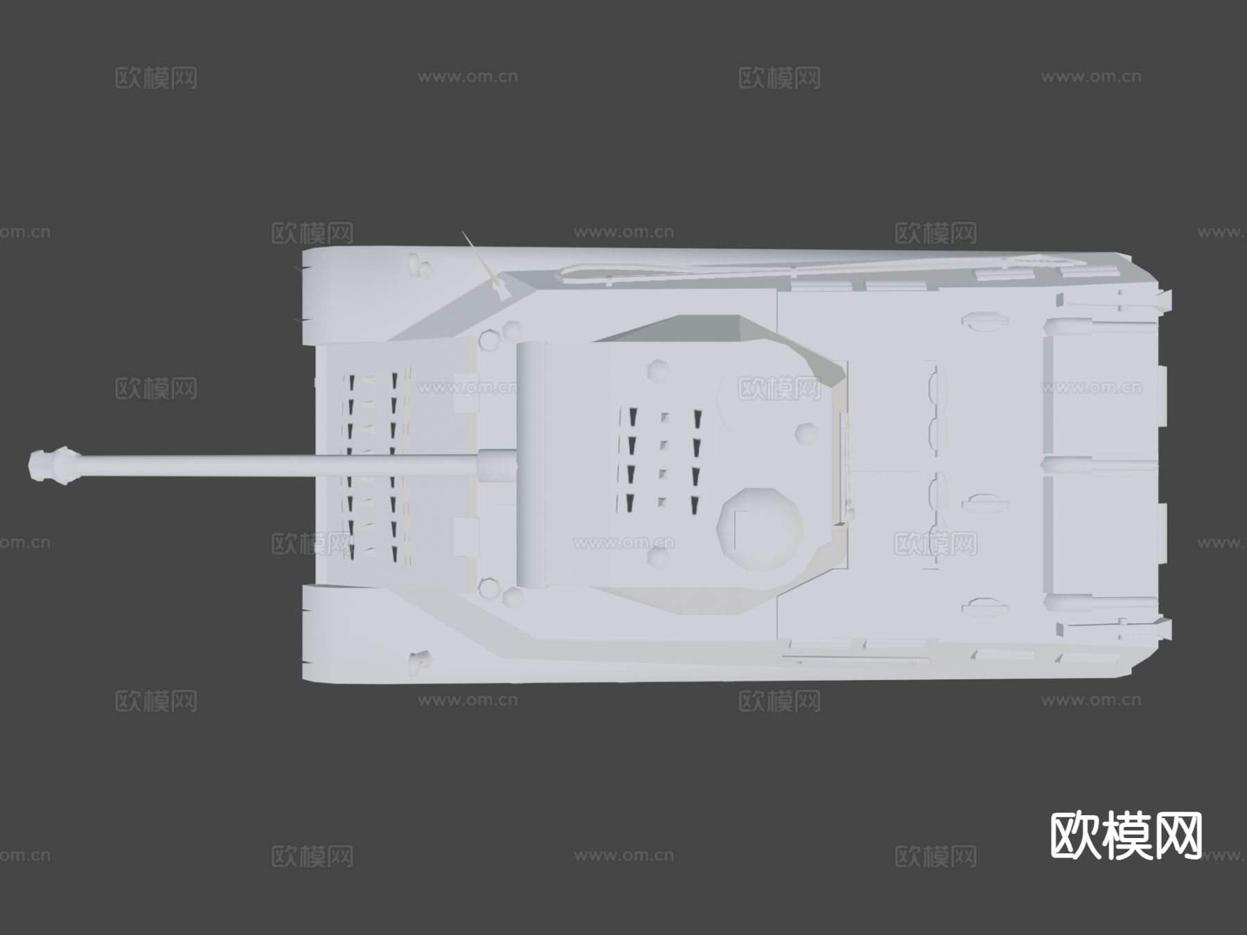 M43塔斯重坦 坦克3d模型