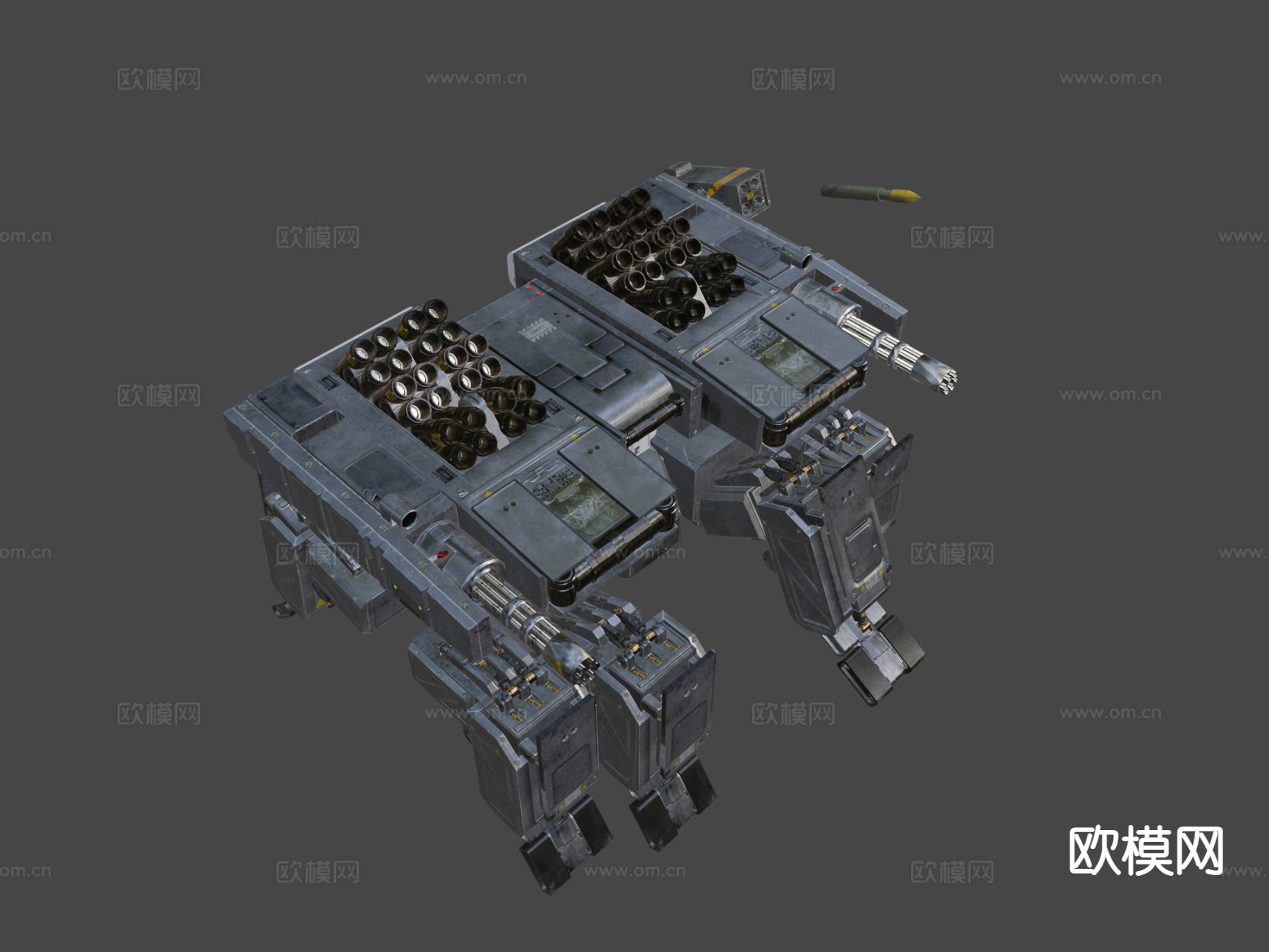 战斗型机甲 游戏角色3d模型