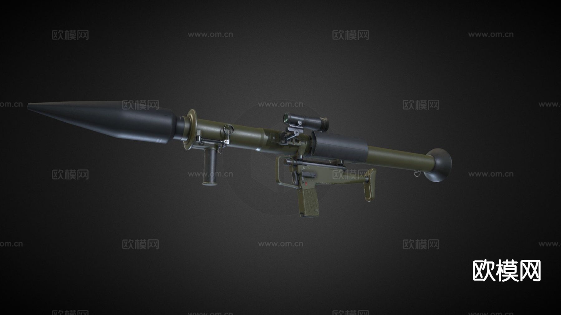 导弹发射器3d模型下载（渲染图1）