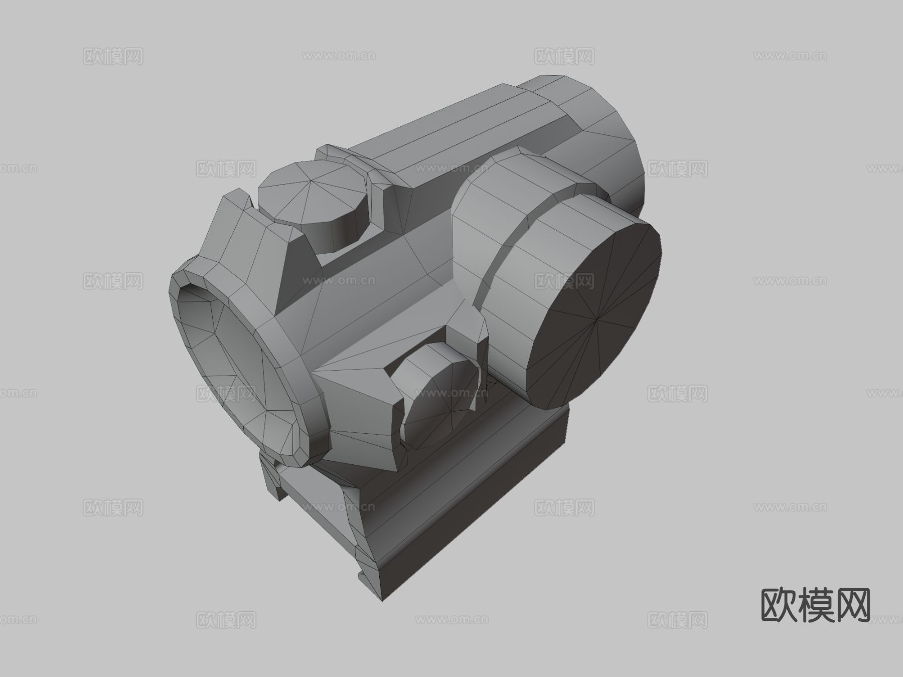 红点 瞄准镜 倍镜3d模型