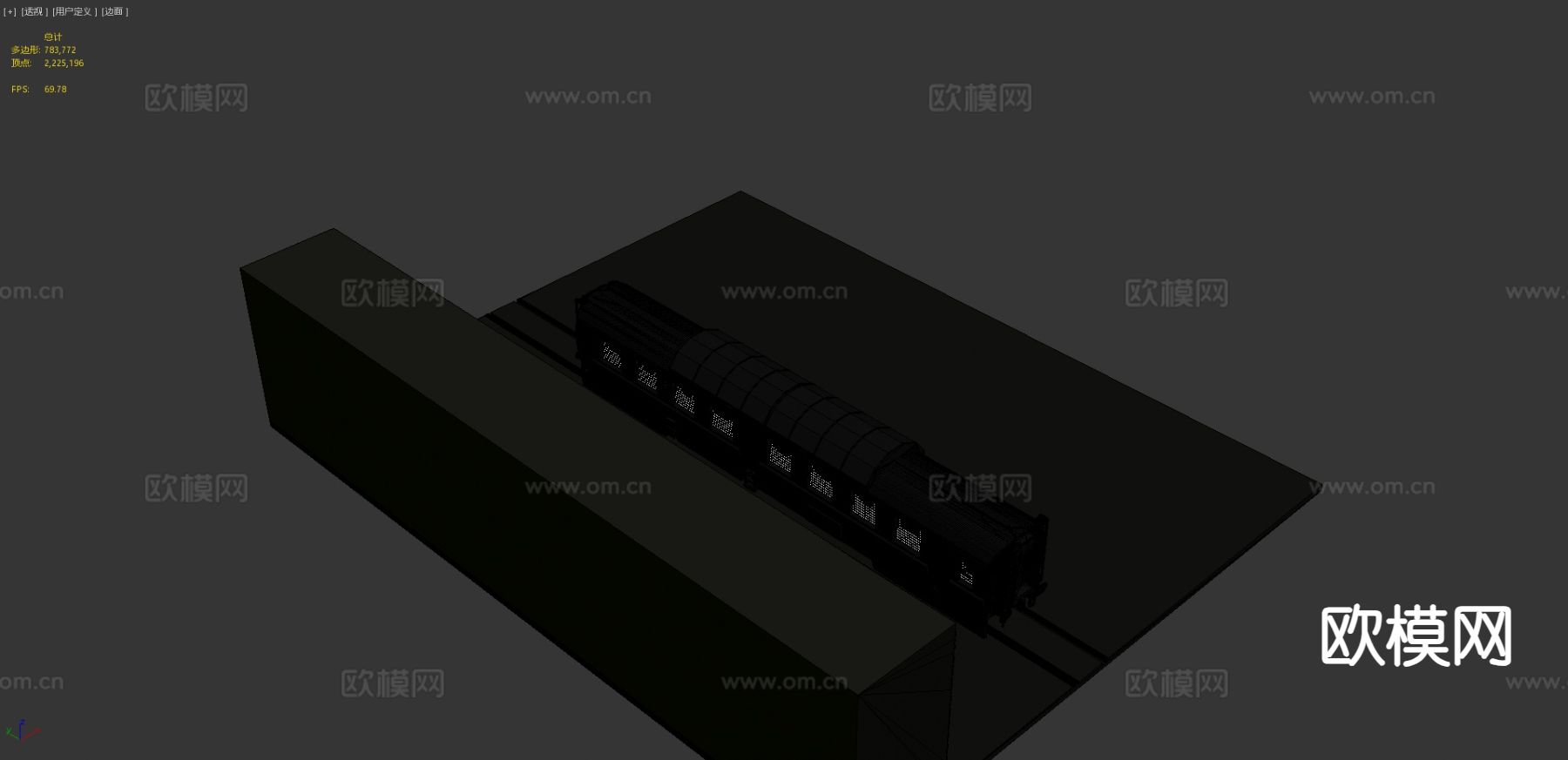 苏联装甲列车 车厢3d模型