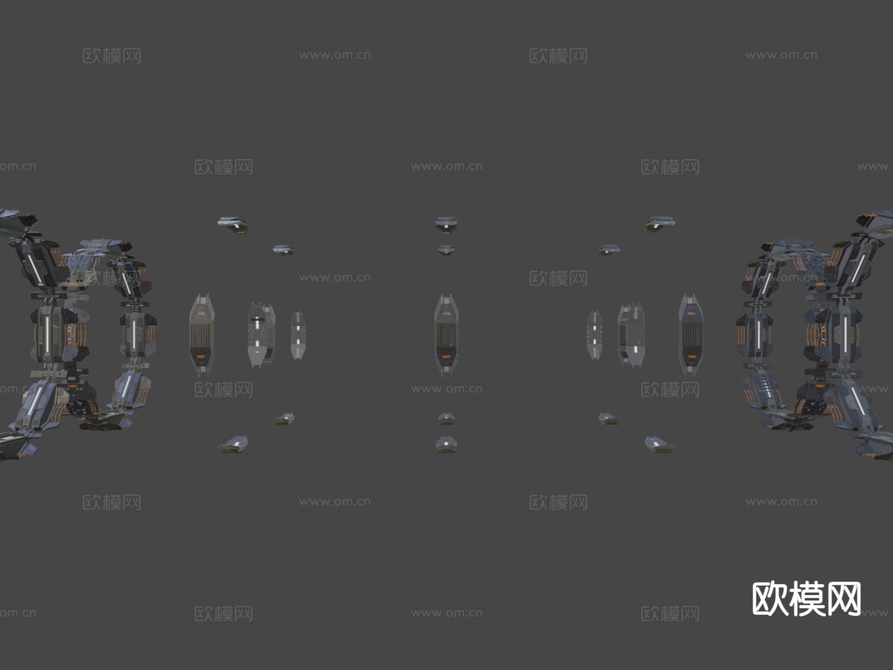 行星跳跃门3d模型