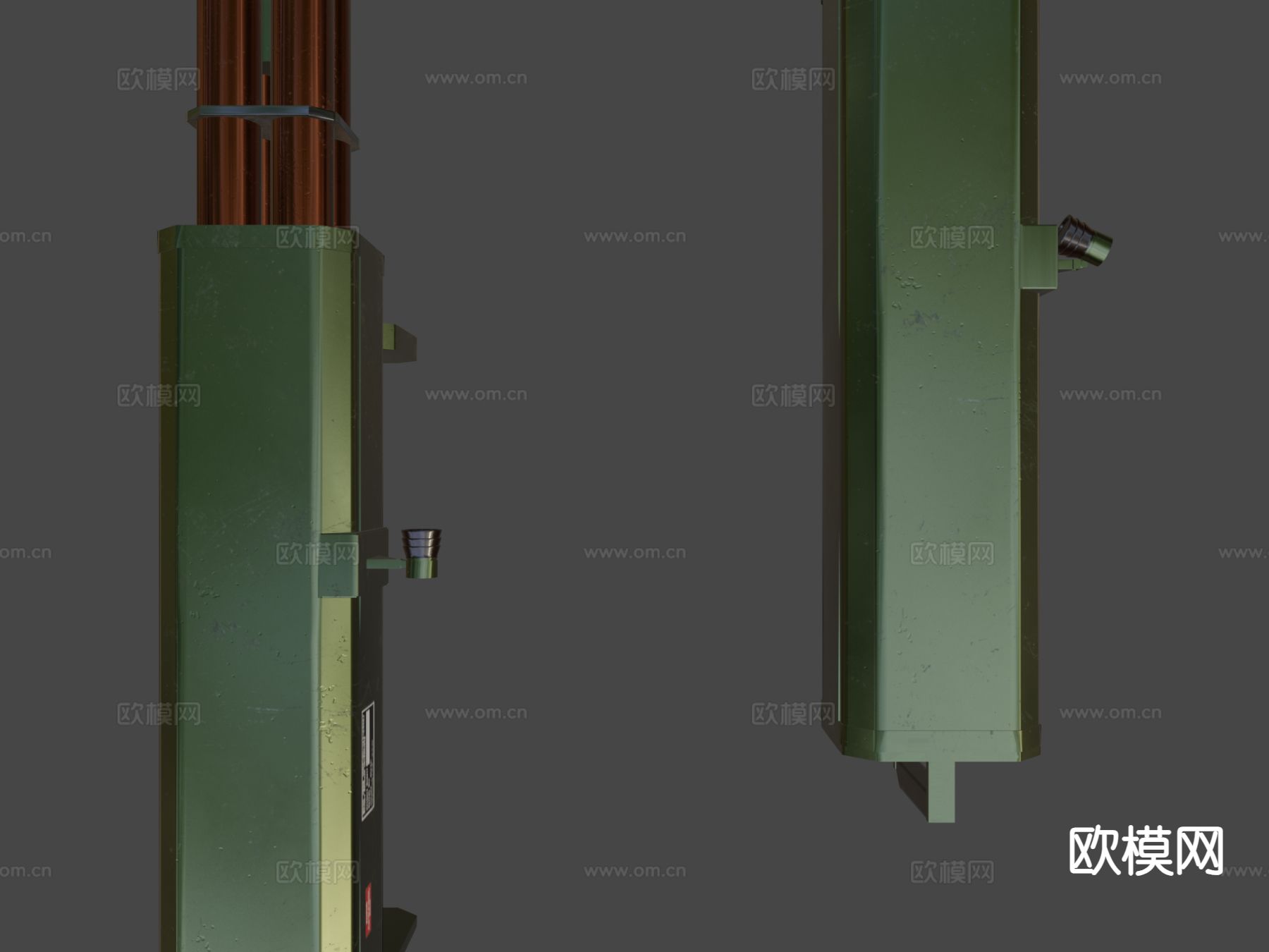 M202火箭发射器3d模型