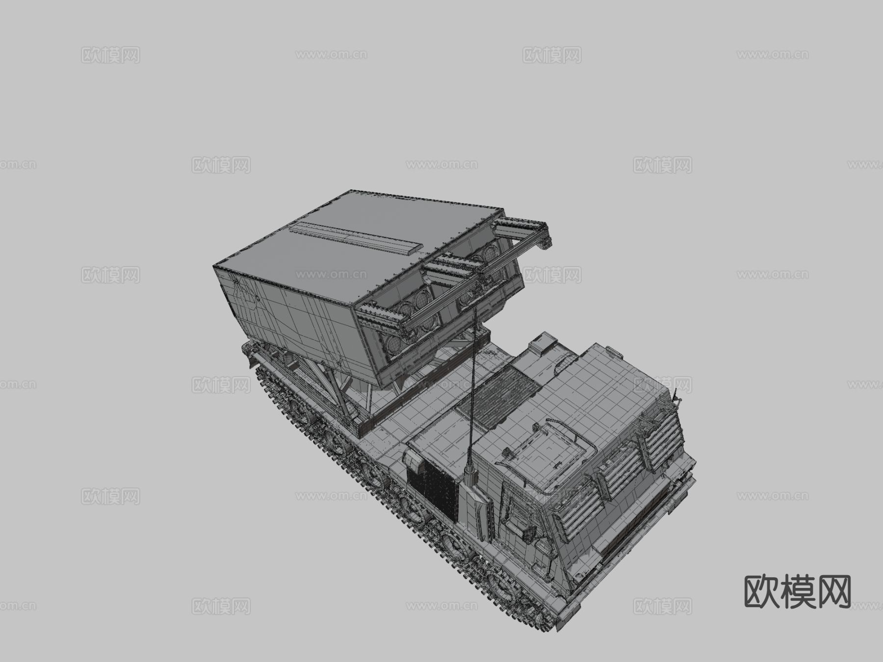 M270多管火箭系统 战车3d模型