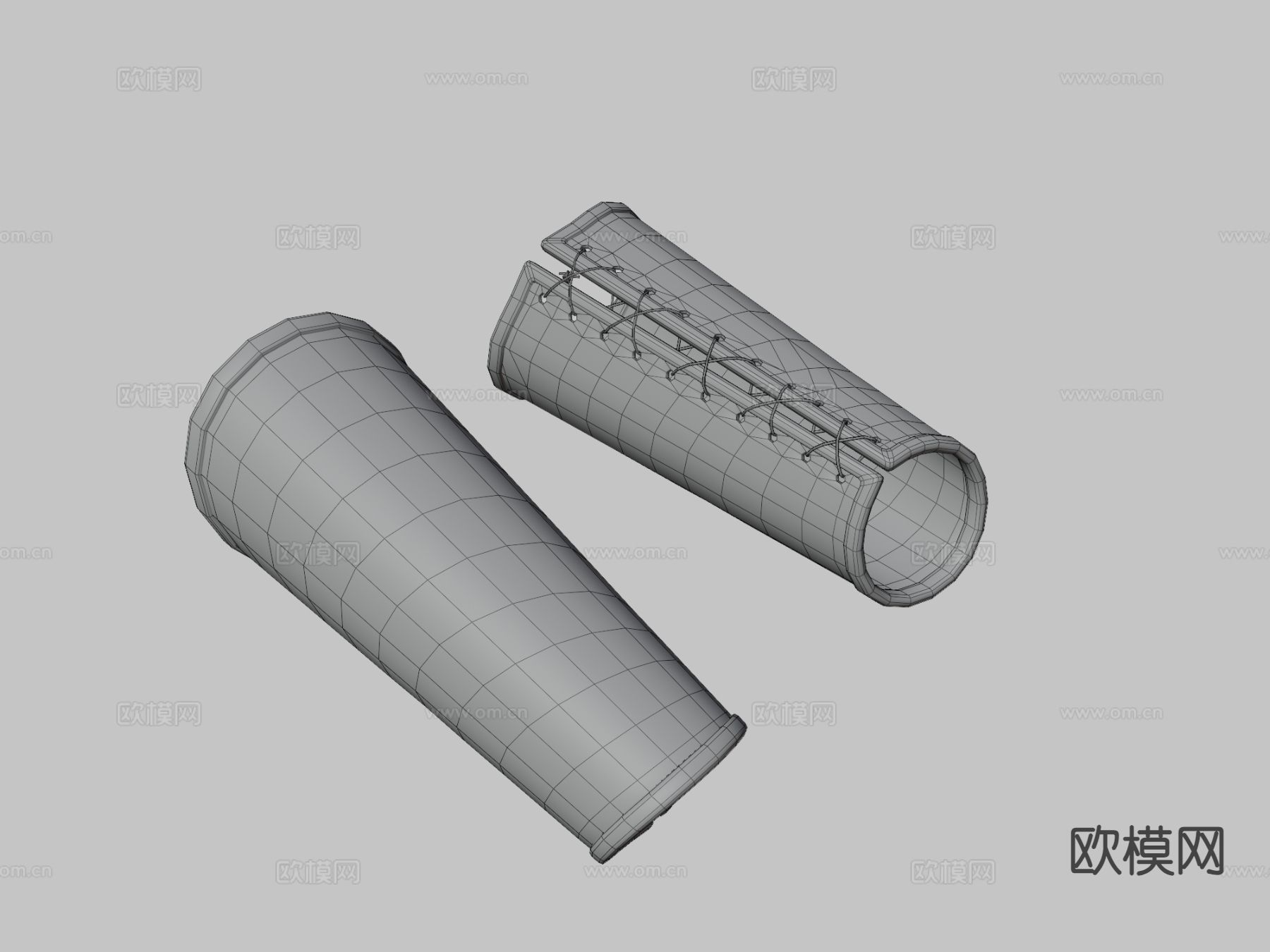 皮革健合护腕3d模型