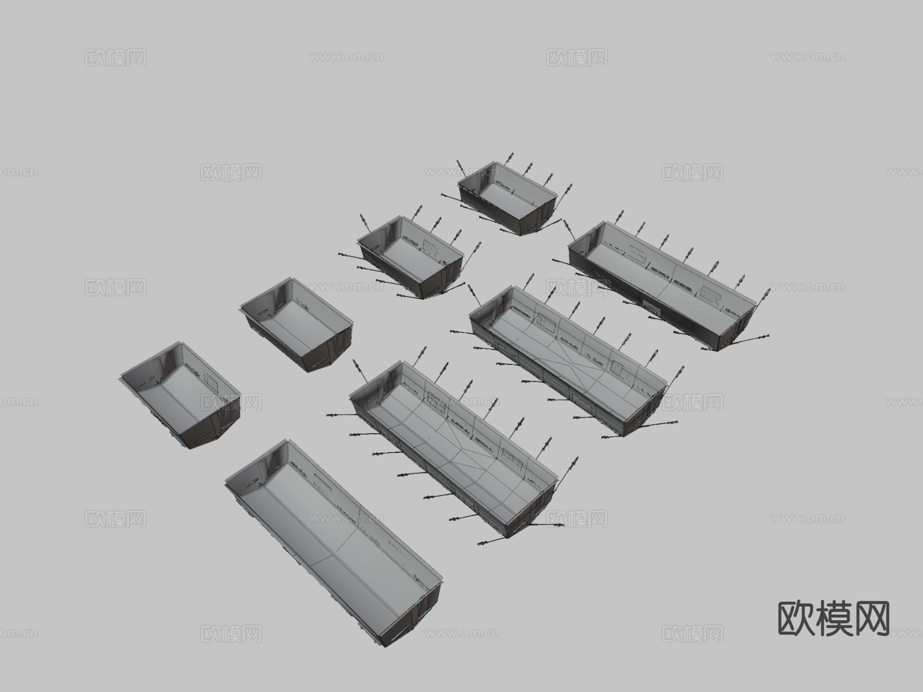 军用帐篷3d模型