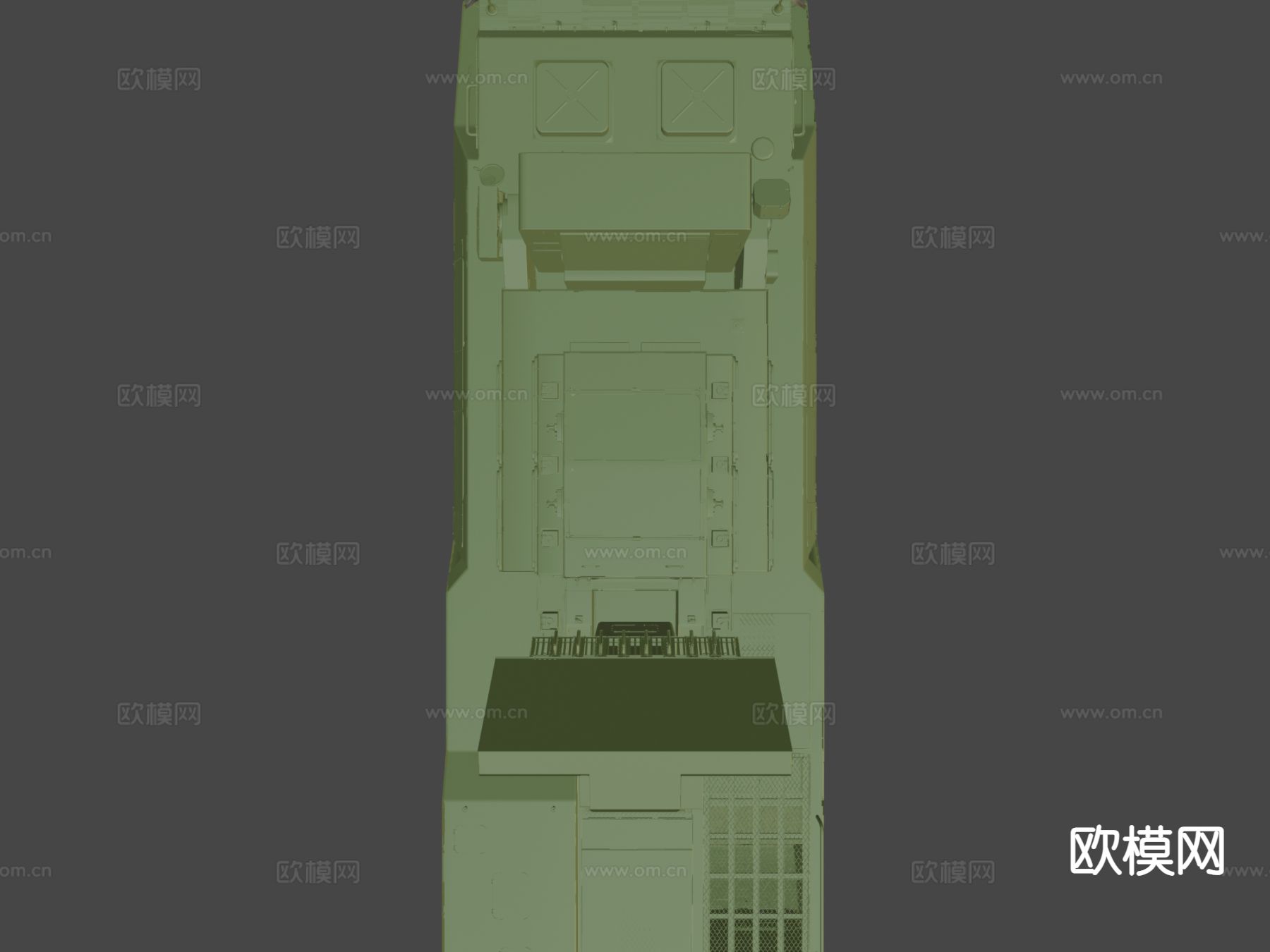 地对空导弹装甲车3d模型