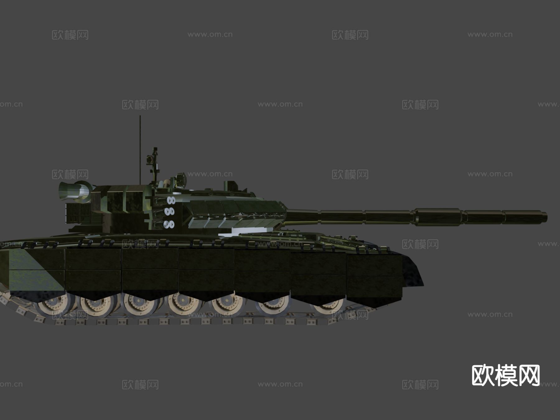 T80主战坦克-MBT3d模型