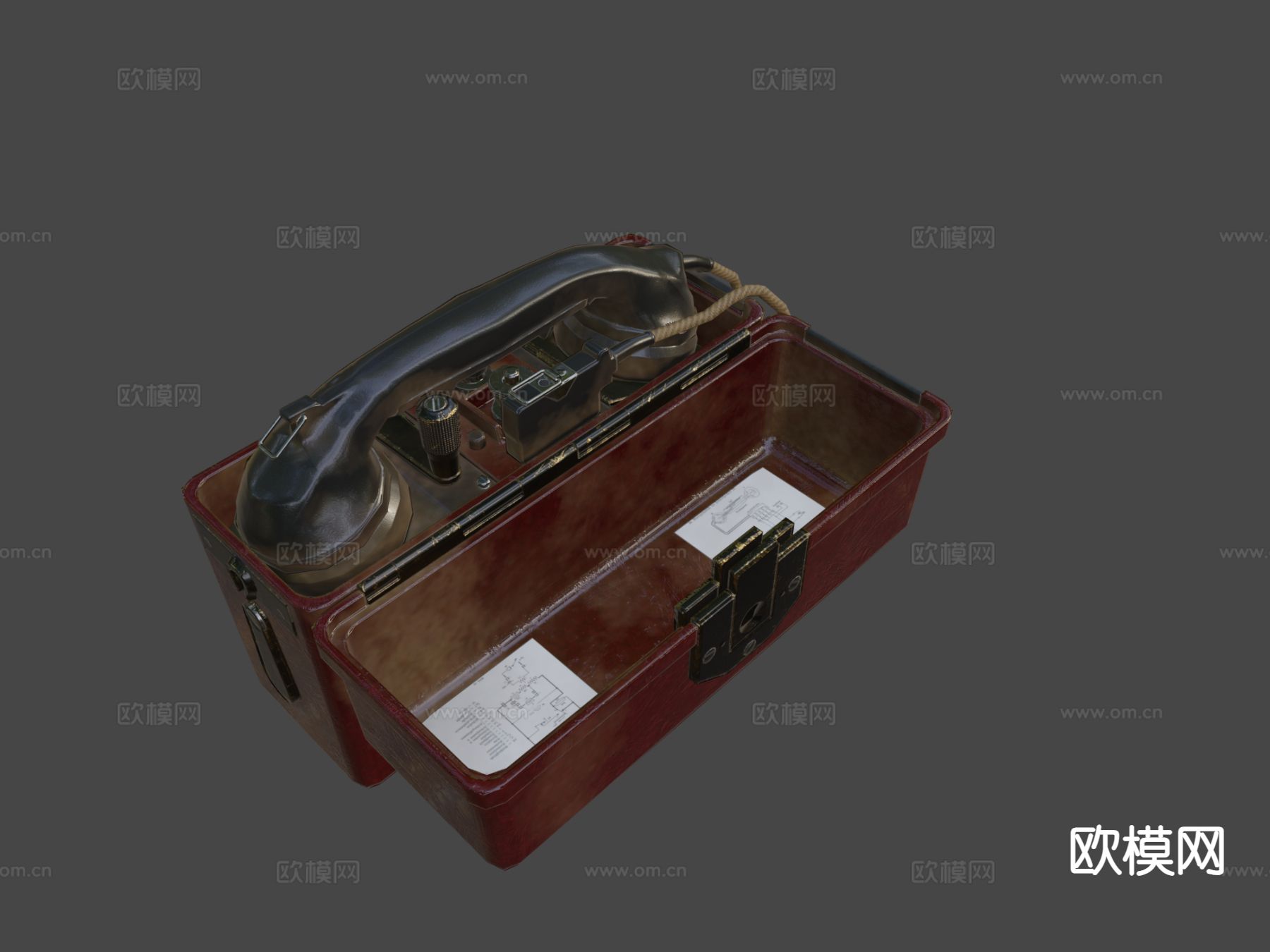 德国二战座机 电话3d模型下载（渲染图5）