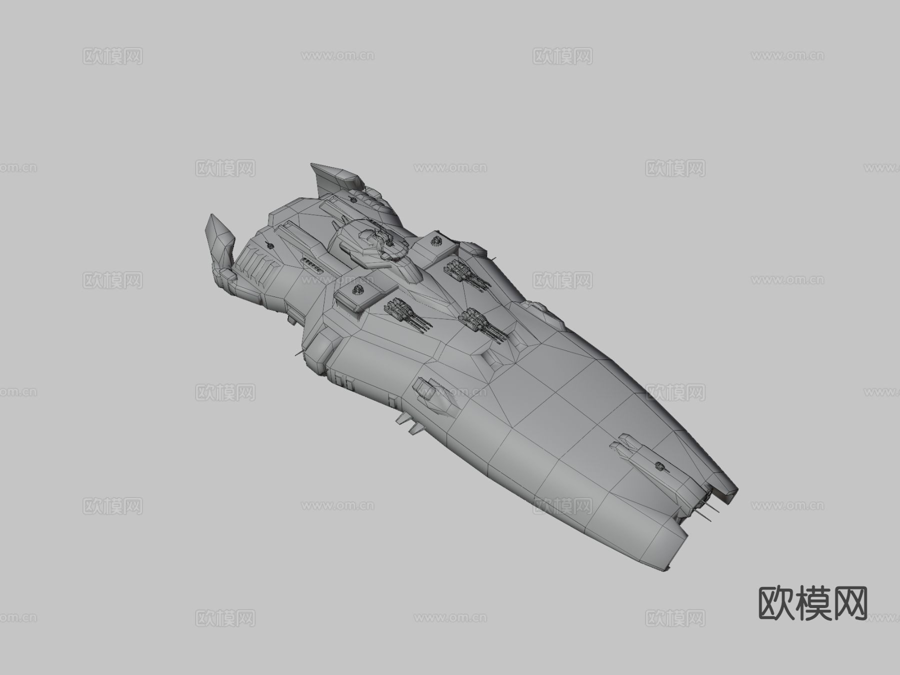 海盗氏族太空战舰3d模型