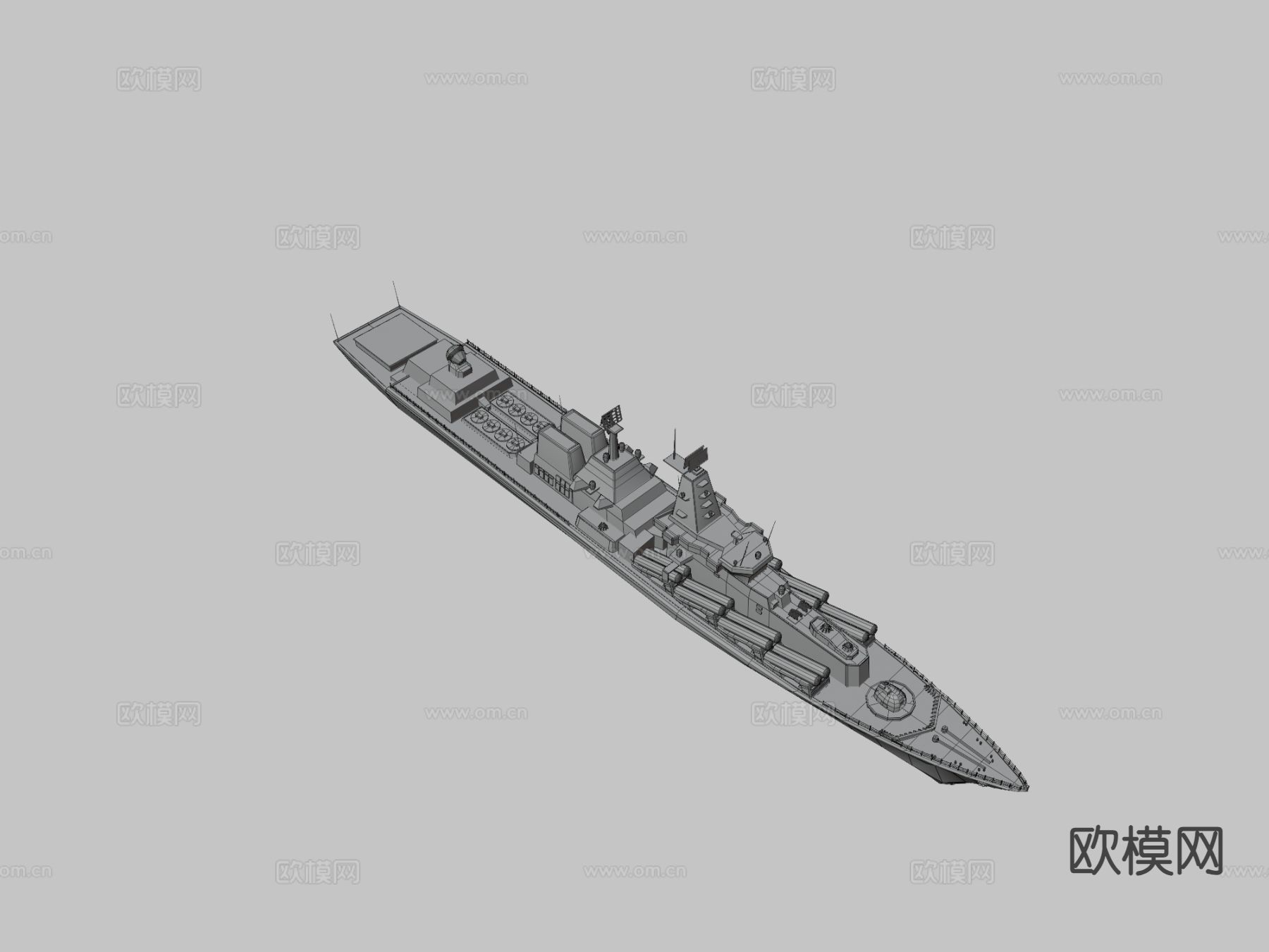 斯拉瓦级导弹巡洋舰3d模型