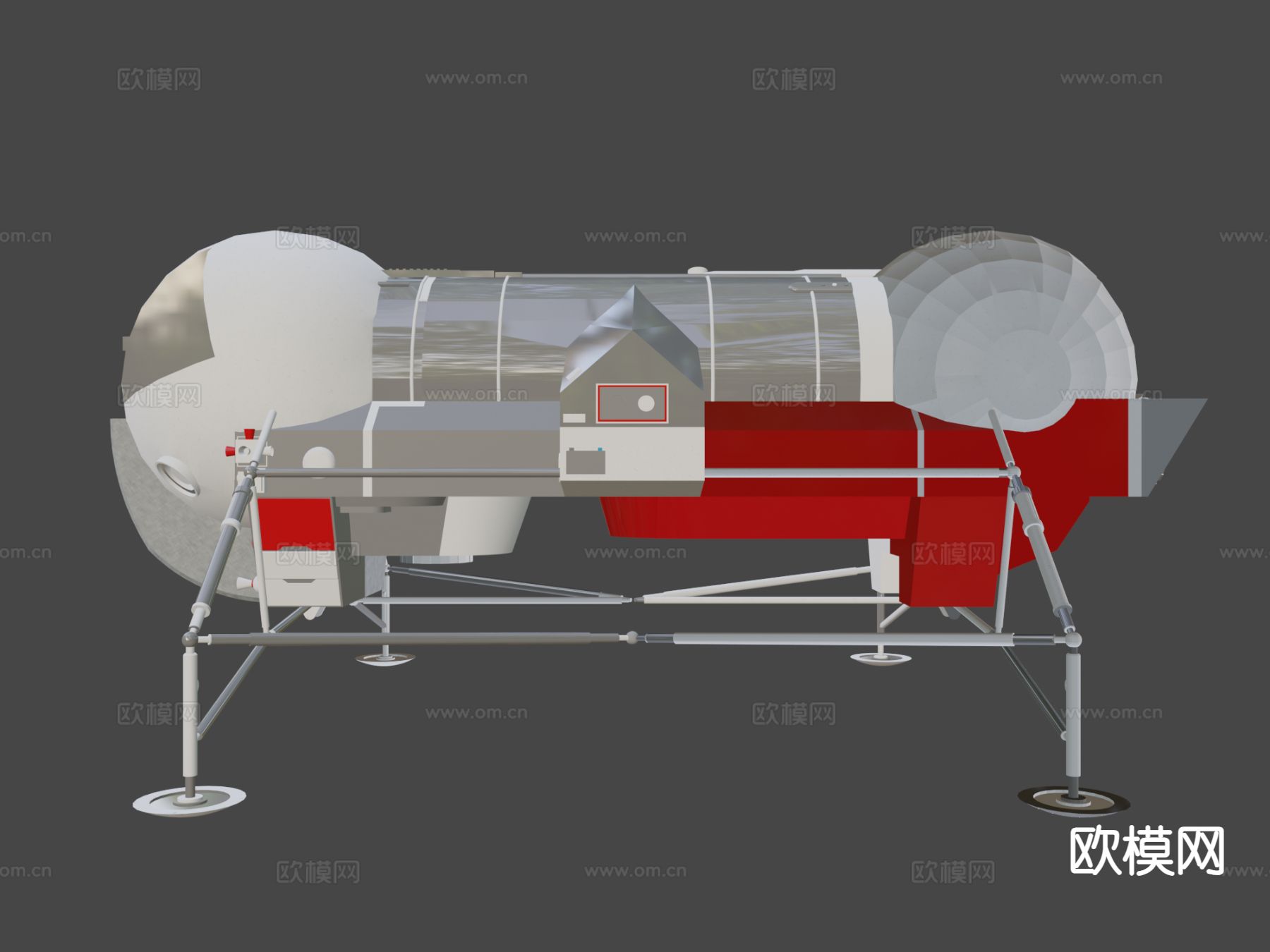 SHADO 月球车 探测机器人3d模型