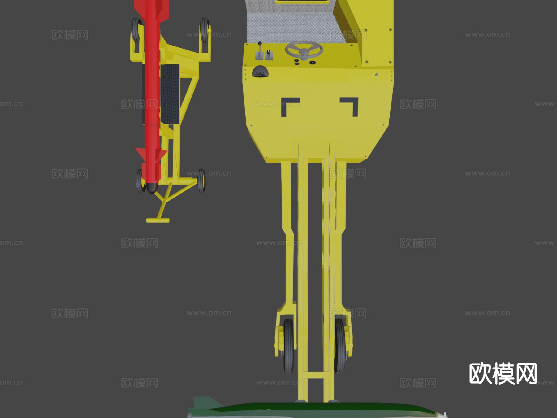 MJ-1炸弹装载器导弹3d模型