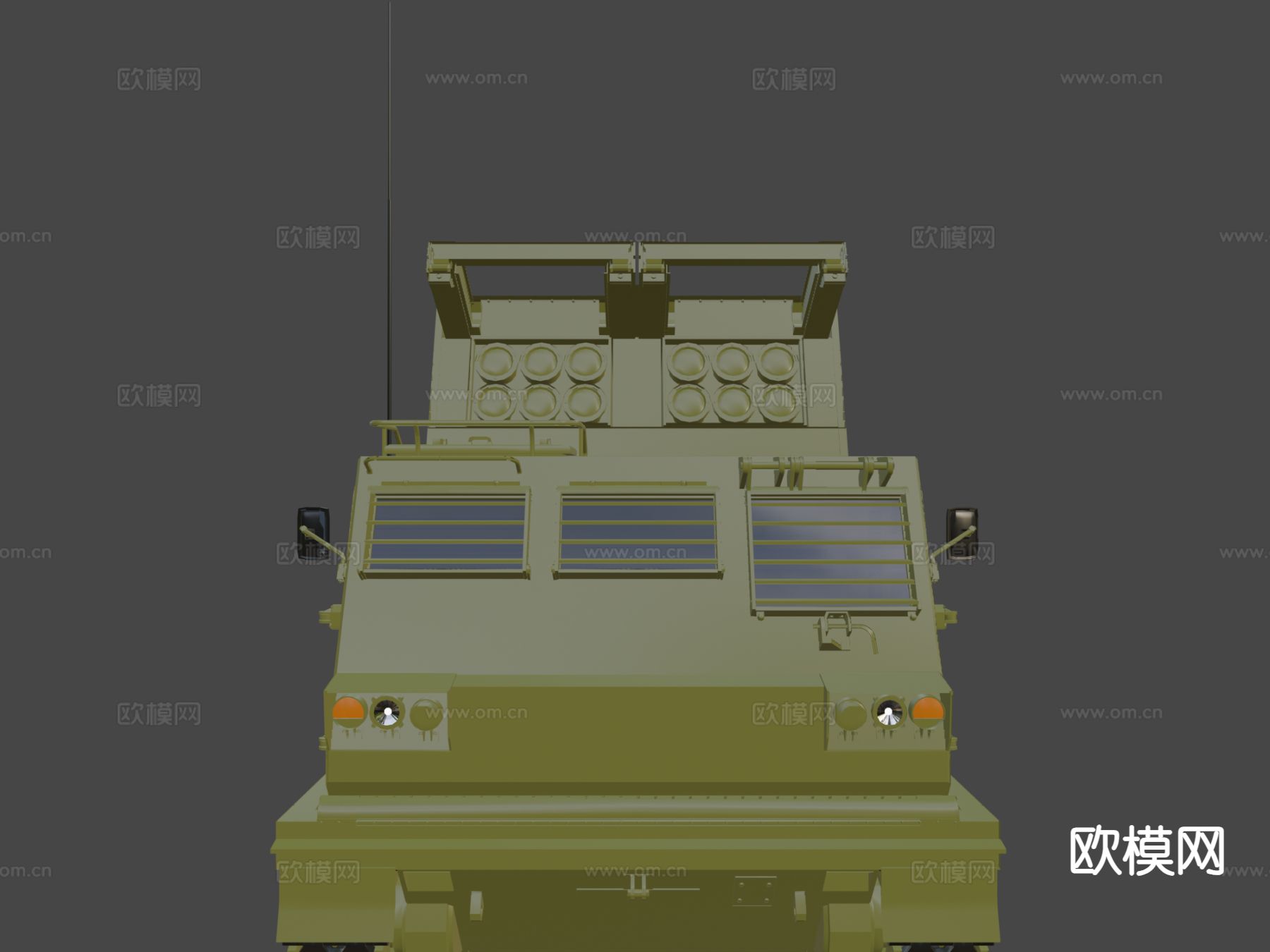 M270多管火箭系统 战车3d模型