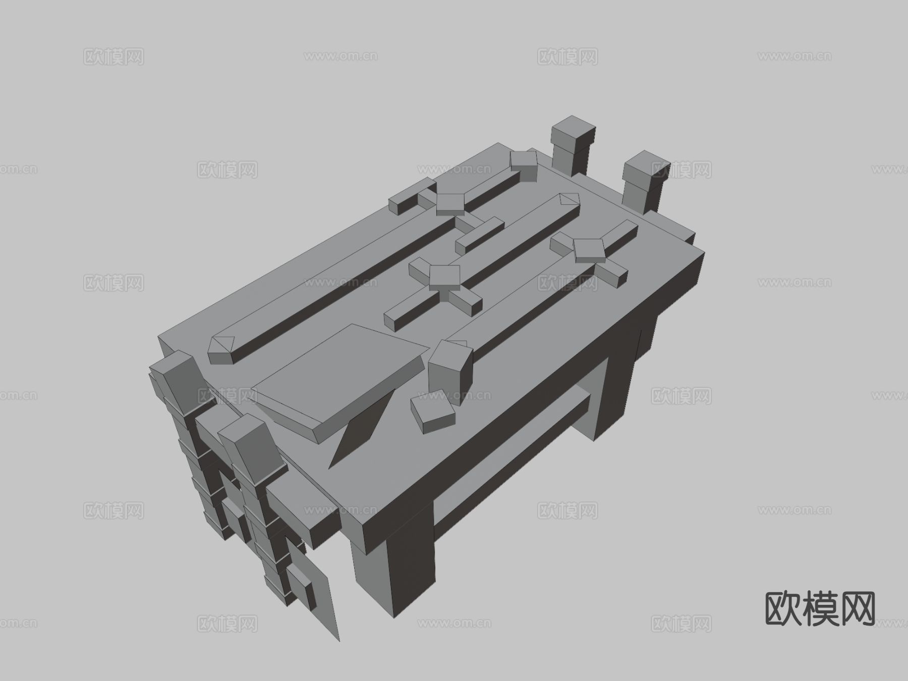 铁匠交易台3d模型