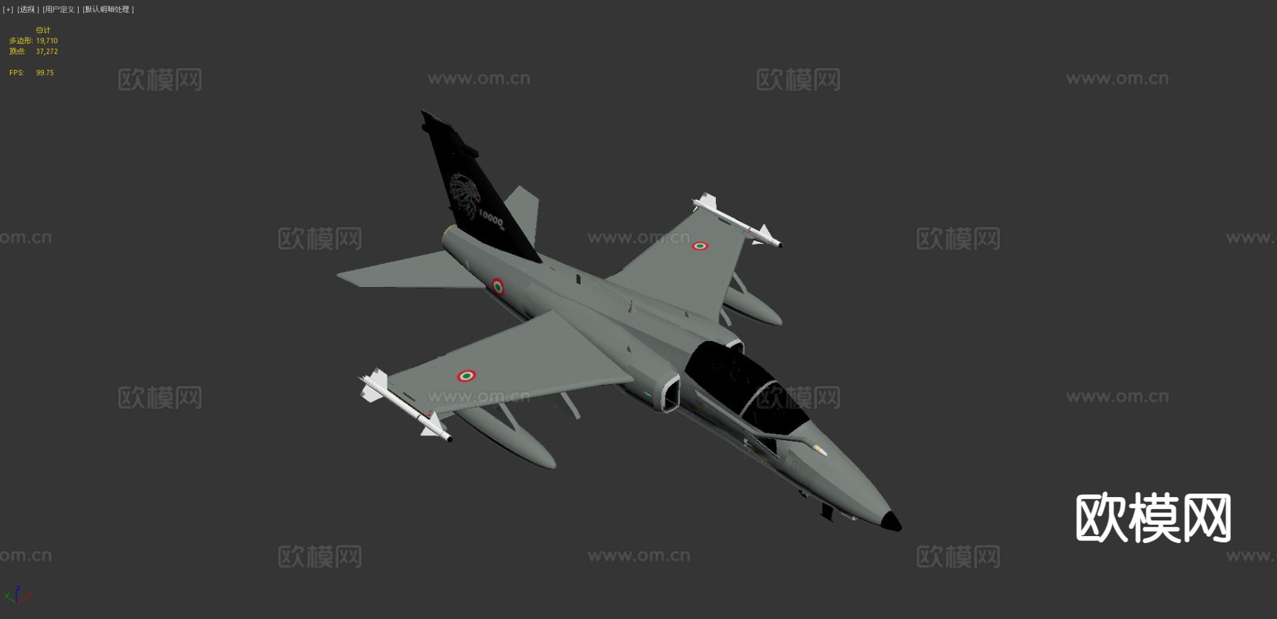 意大利空军战斗机3d模型