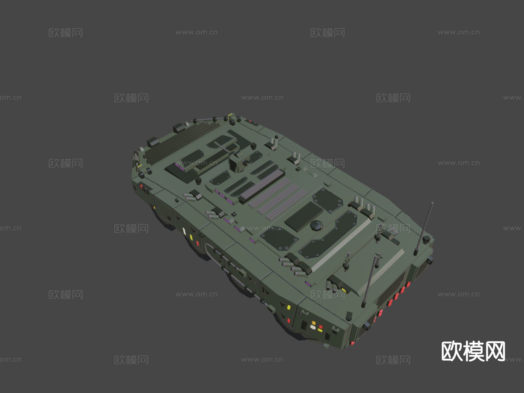 装甲车 坦克3d模型