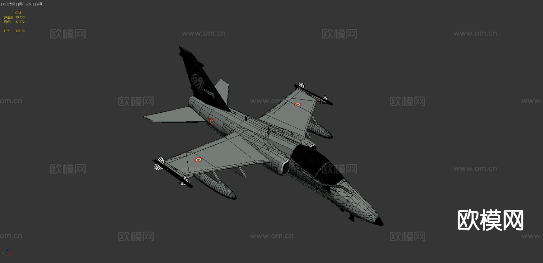 意大利空军战斗机3d模型
