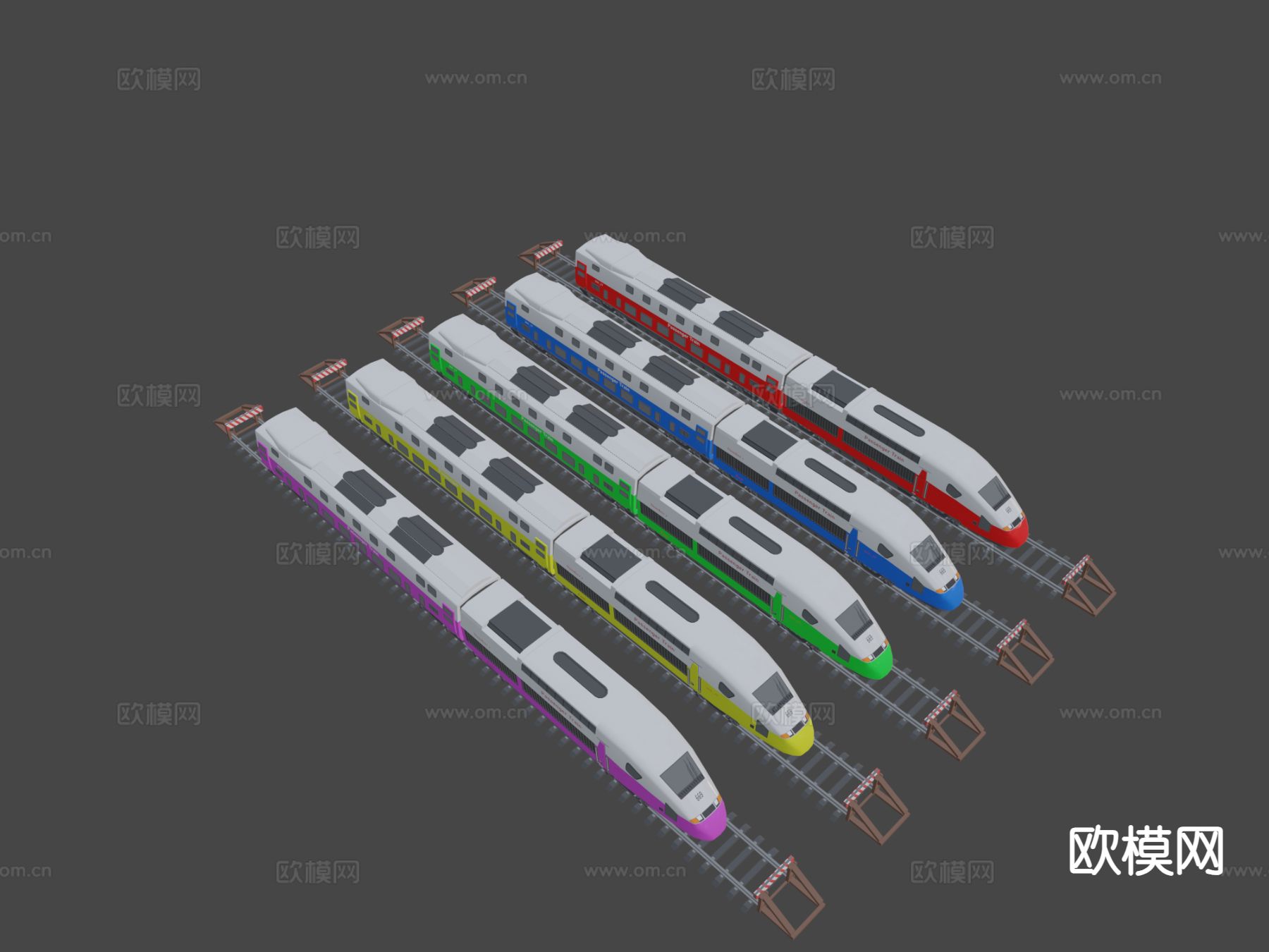 火车 动车 高铁3d模型