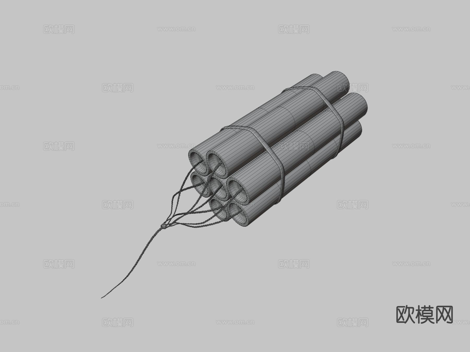 高爆炸弹 炸药3d模型