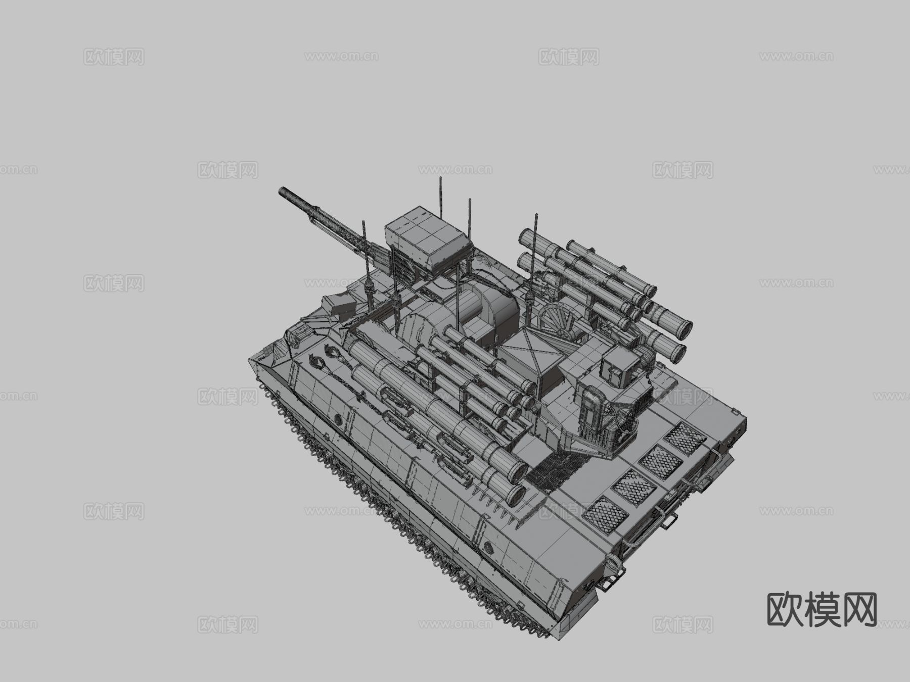 坦克 装甲车3d模型